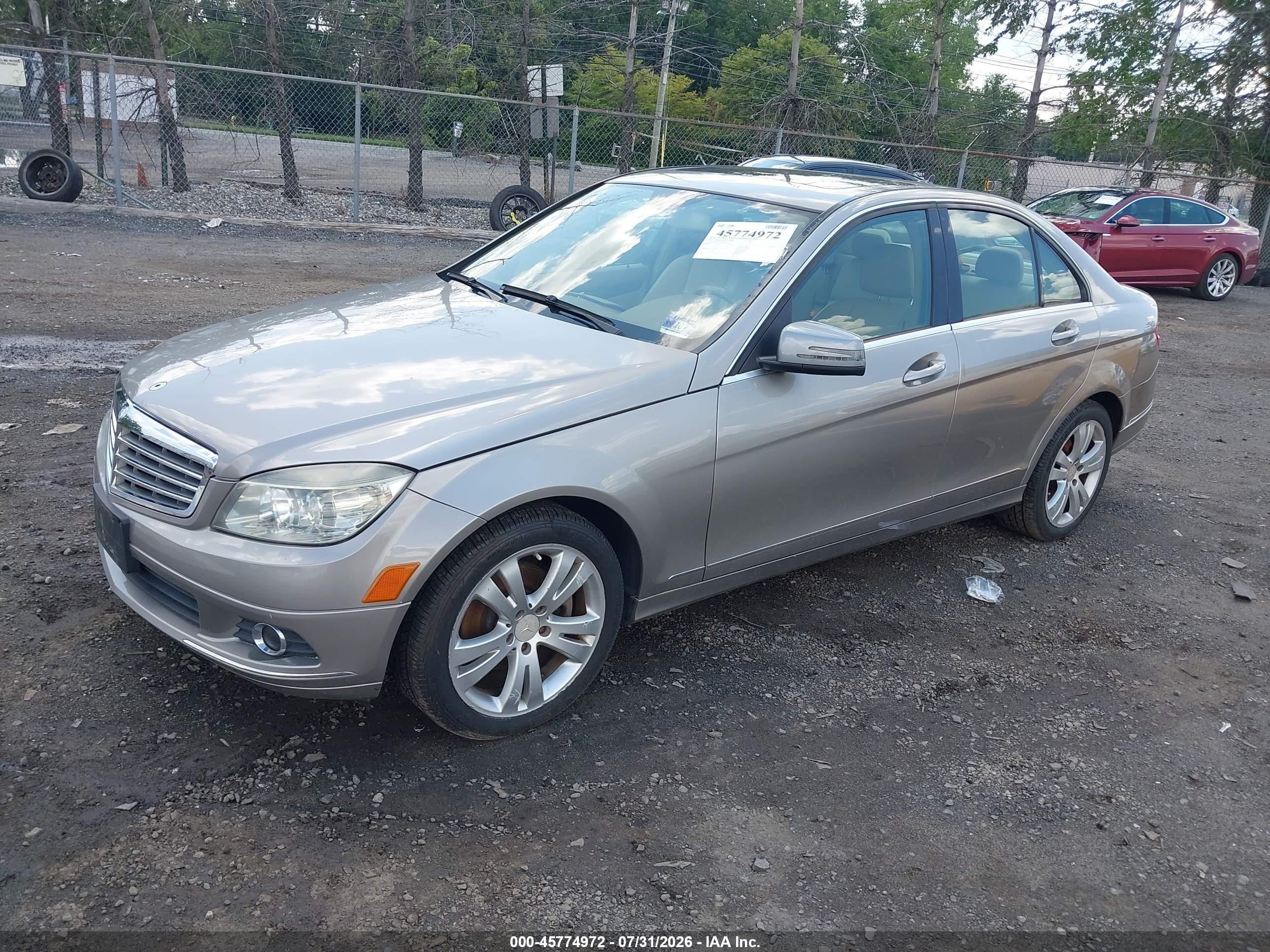 2008 Mercedes-benz C 300 Tan vin: WDDGF81X38F056102