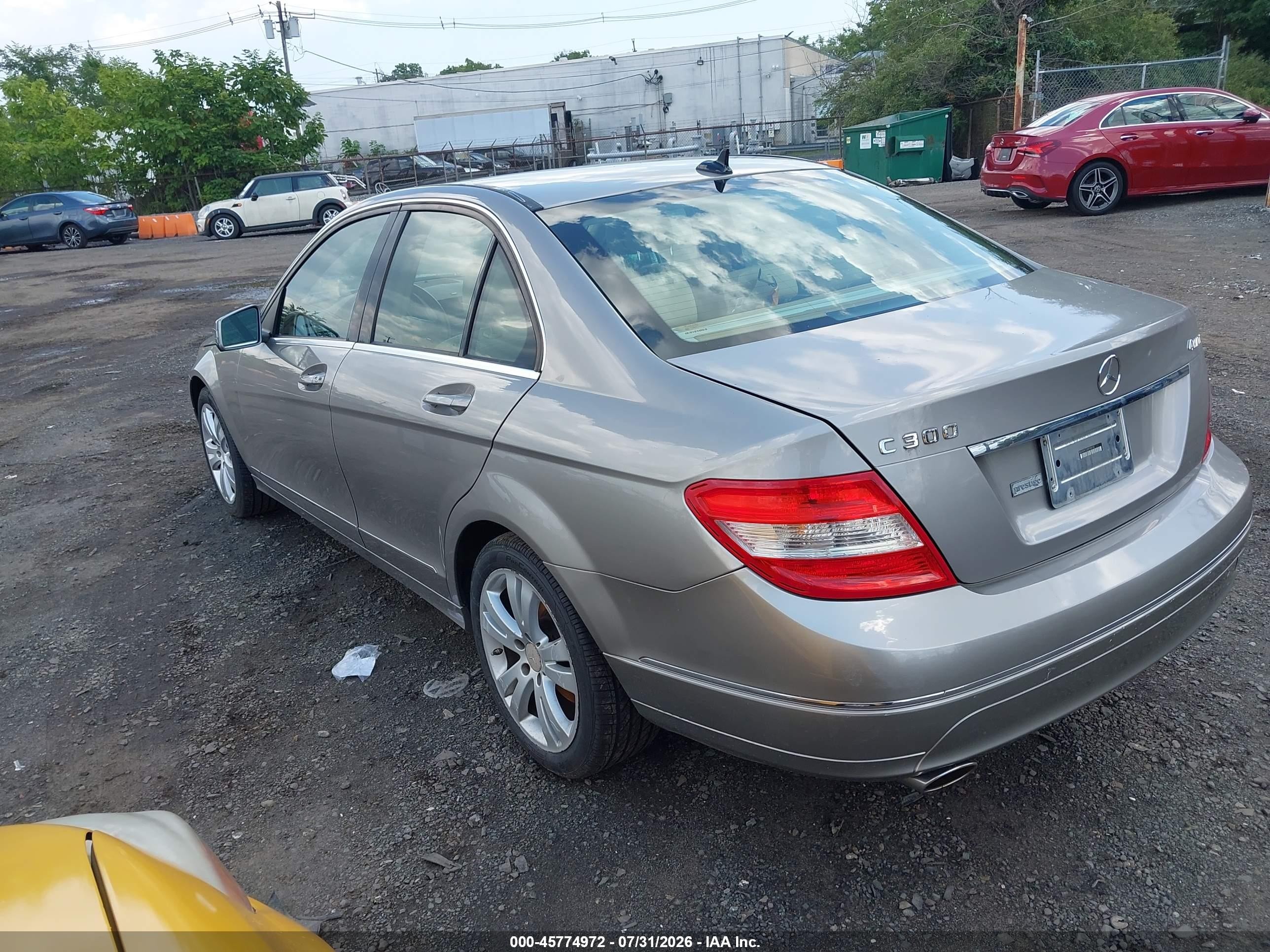 2008 Mercedes-benz C 300 Tan vin: WDDGF81X38F056102