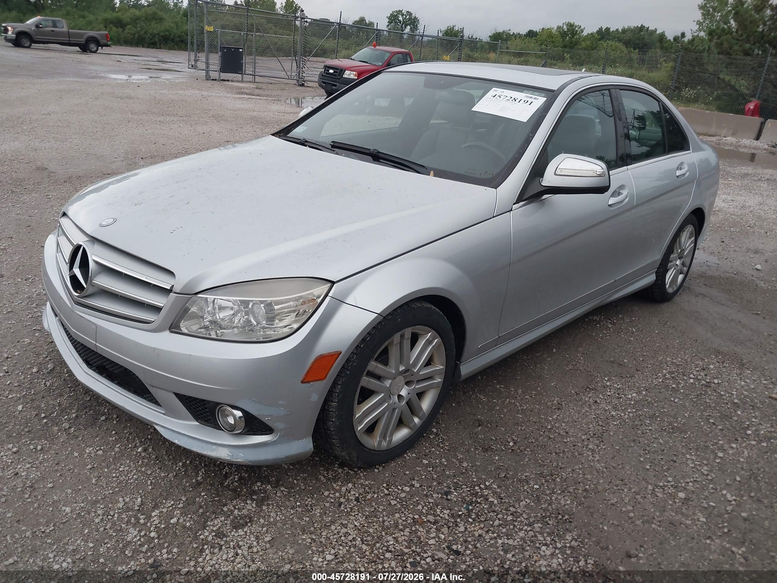 2008 Mercedes-benz C 300 Sport 4matic Серебряный vin: WDDGF81X38F091559