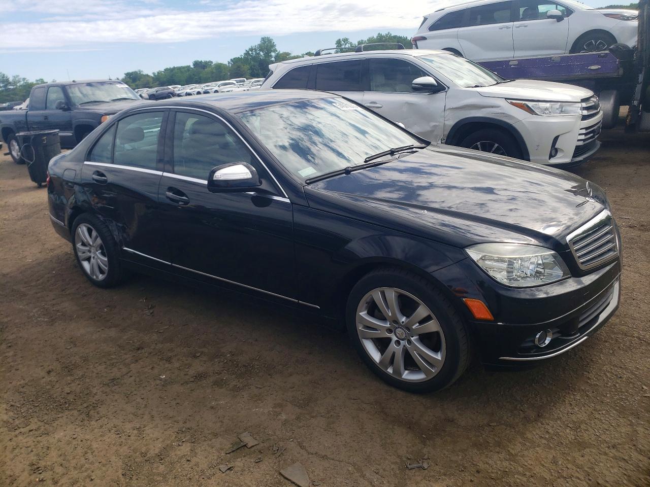 2008 Mercedes-benz C 300 4matic Черный vin: WDDGF81X38F097720