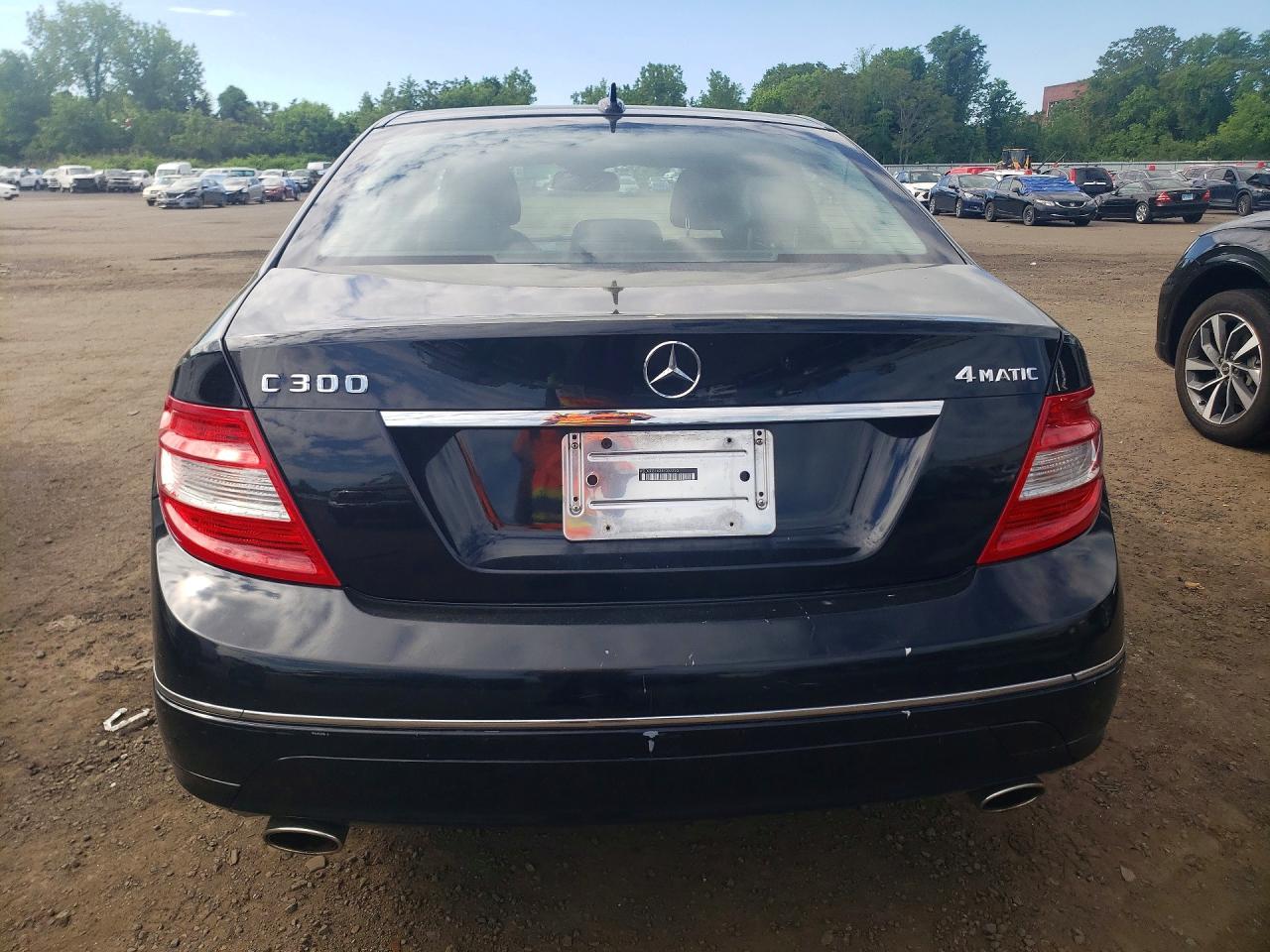 2008 Mercedes-benz C 300 4matic Черный vin: WDDGF81X38F097720