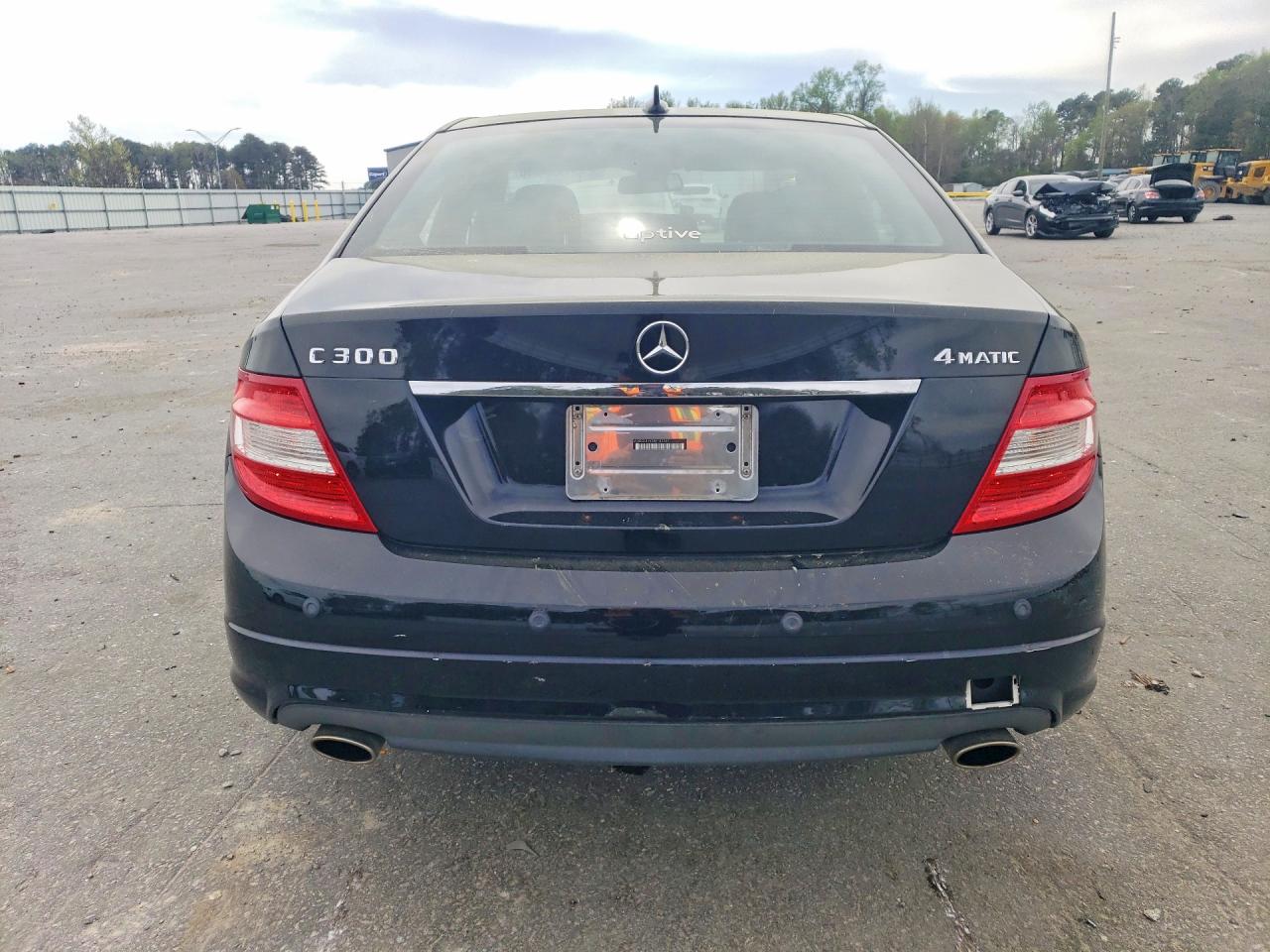 2008 Mercedes-benz C 300 4matic Black vin: WDDGF81X38F142297