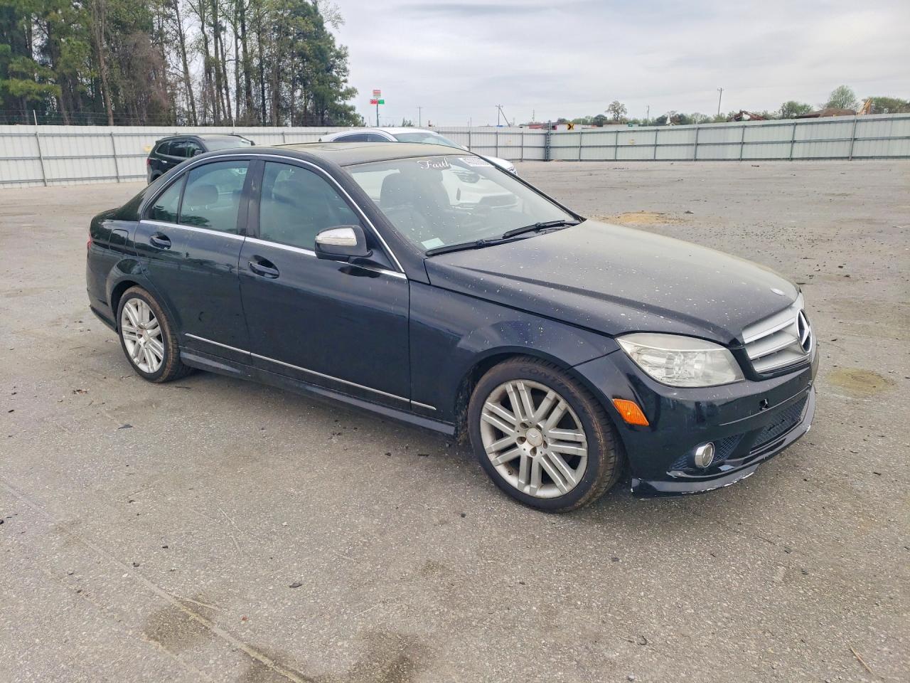 2008 Mercedes-benz C 300 4matic Black vin: WDDGF81X38F142297