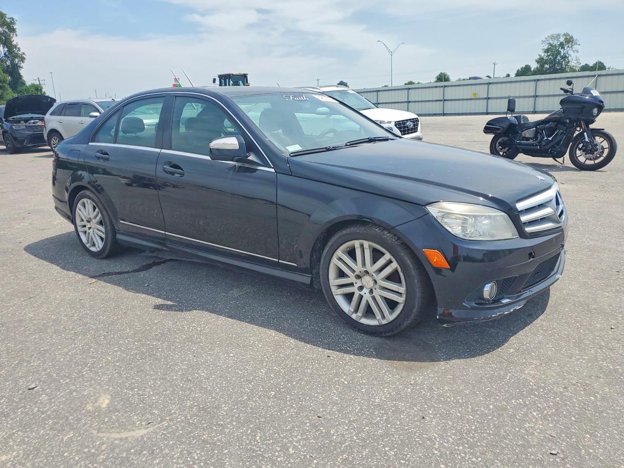 2008 Mercedes-benz C 300 4matic Black vin: WDDGF81X38F142297