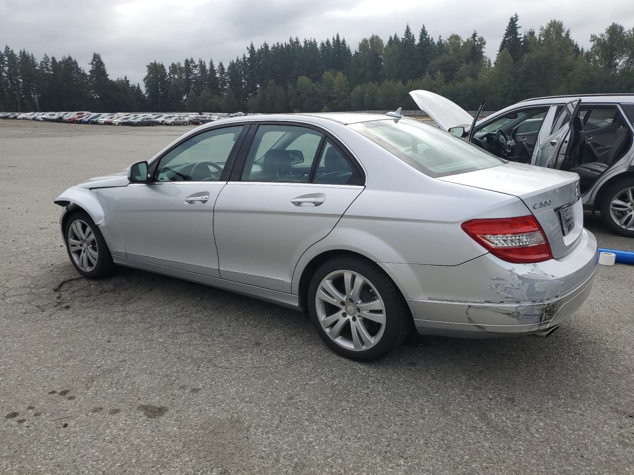 2008 Mercedes-benz C 300 4matic Silver vin: WDDGF81X38F150903