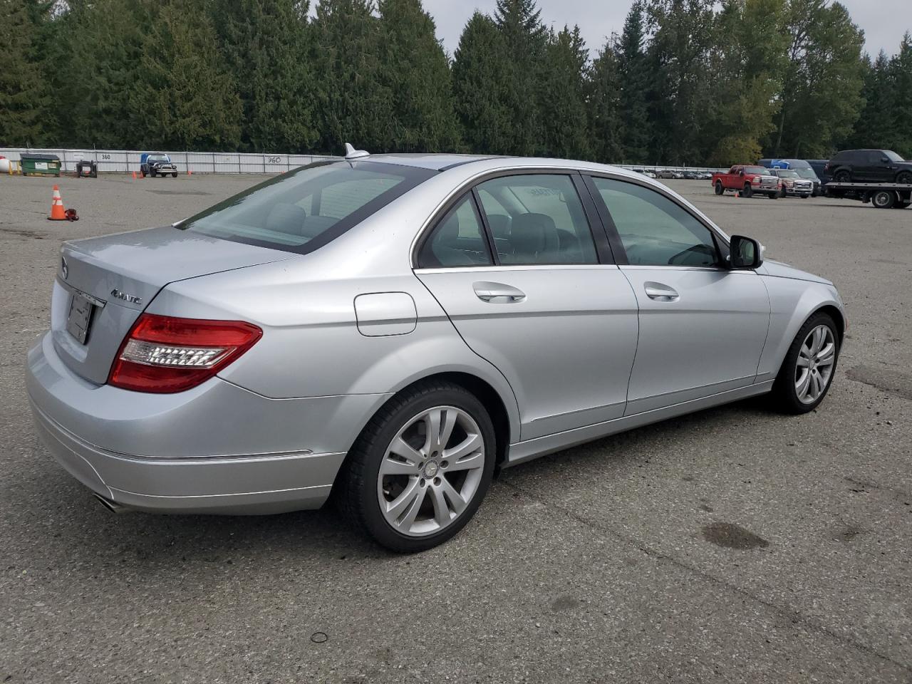 2008 Mercedes-benz C 300 4matic Silver vin: WDDGF81X38F150903