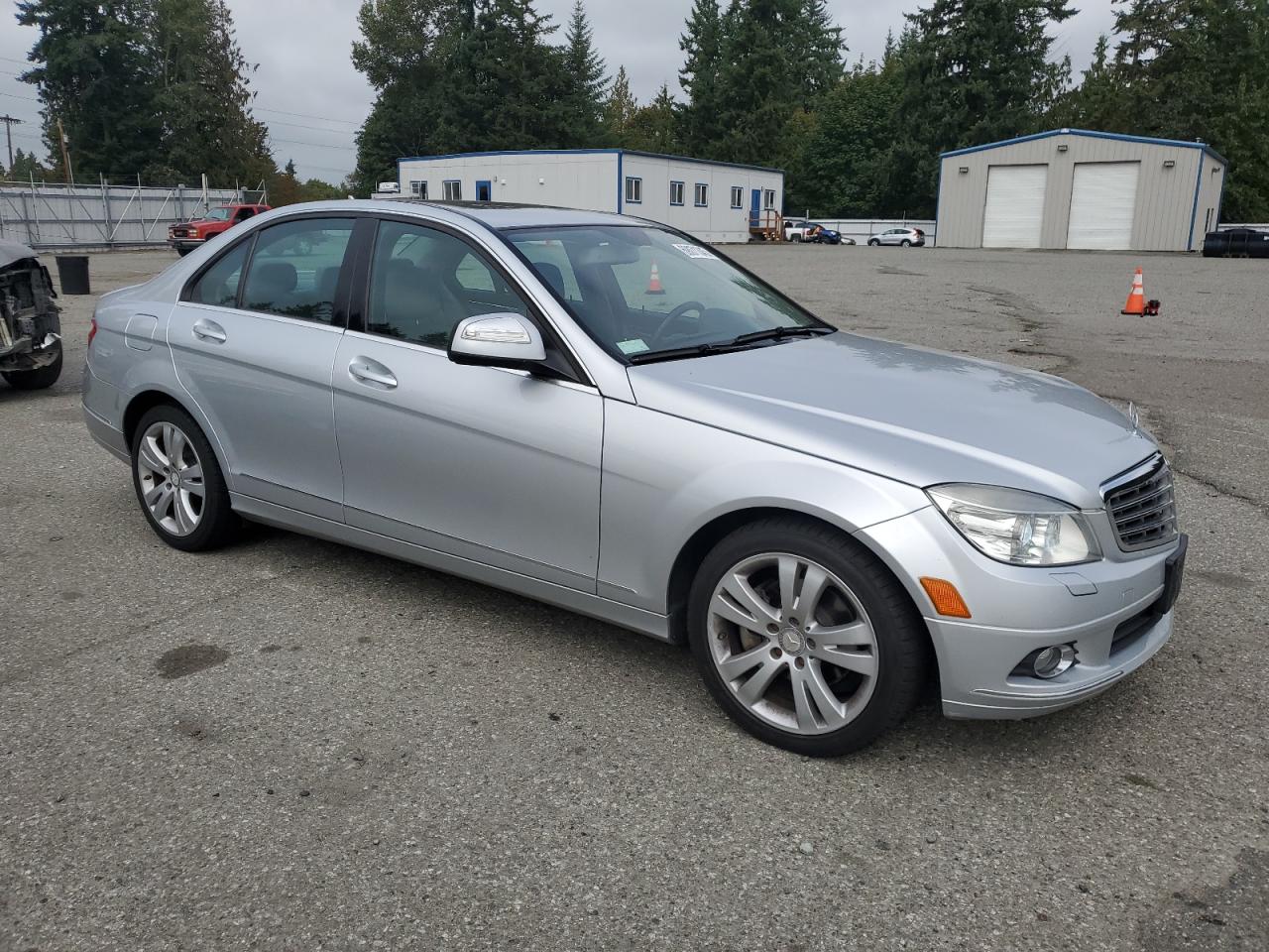 2008 Mercedes-benz C 300 4matic Silver vin: WDDGF81X38F150903