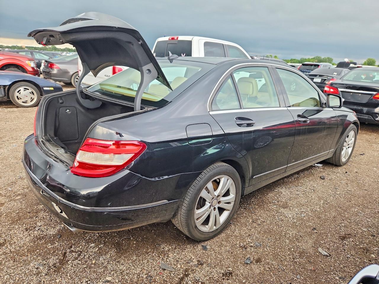 2008 Mercedes-benz C 300 4matic Black vin: WDDGF81X38F156183