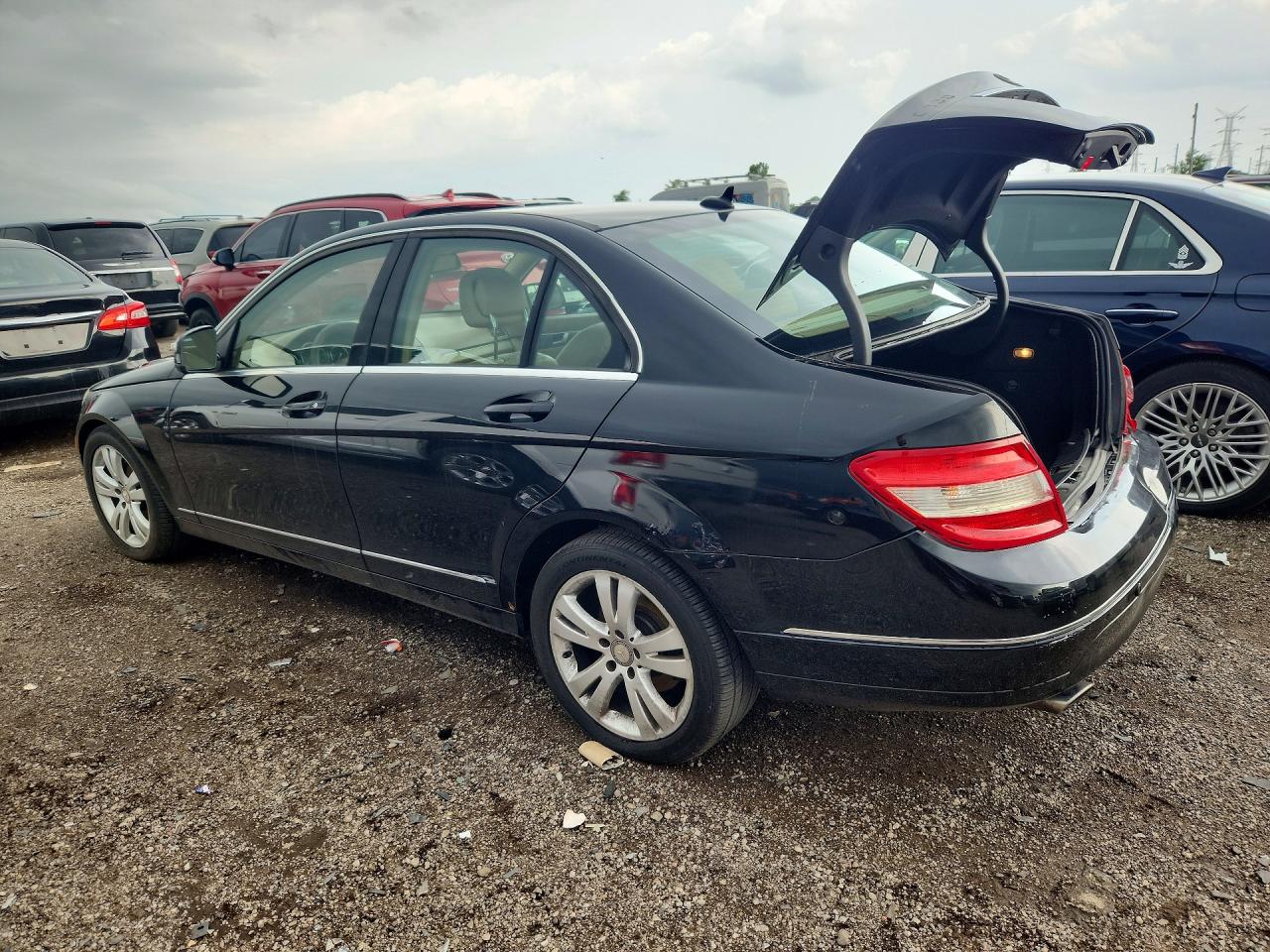2008 Mercedes-benz C 300 4matic Black vin: WDDGF81X38F156183