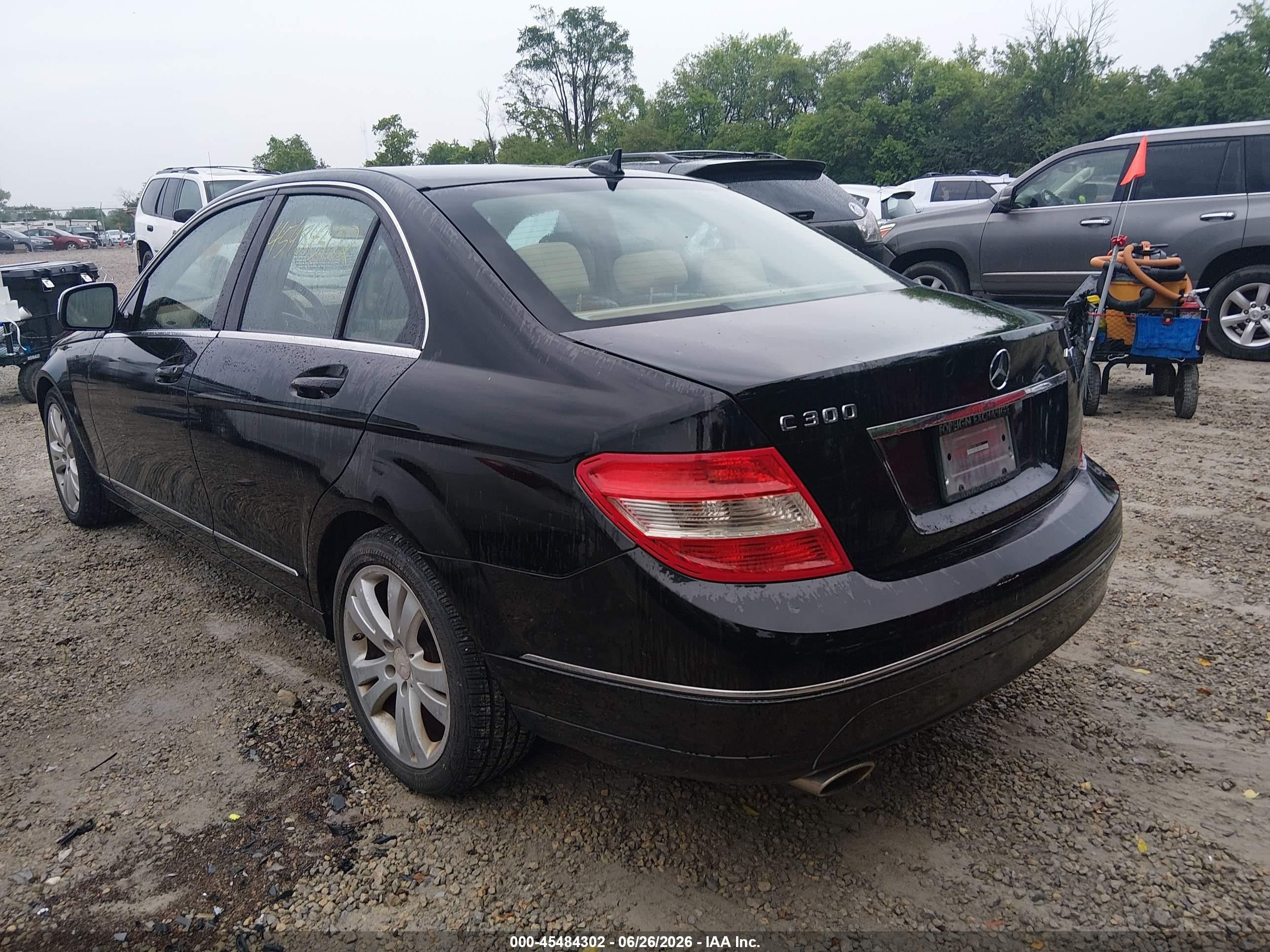 2008 Mercedes-benz C 300 Luxury 4matic/sport 4matic Черный vin: WDDGF81X38F191516