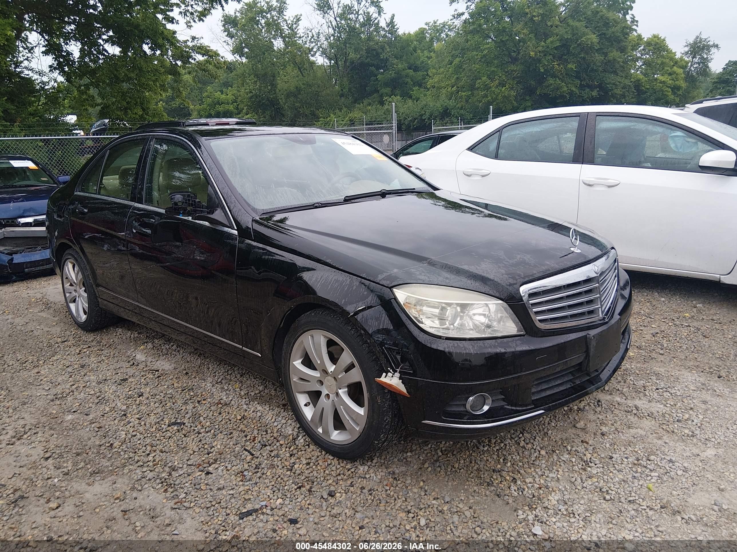 2008 Mercedes-benz C 300 Luxury 4matic/sport 4matic Черный vin: WDDGF81X38F191516