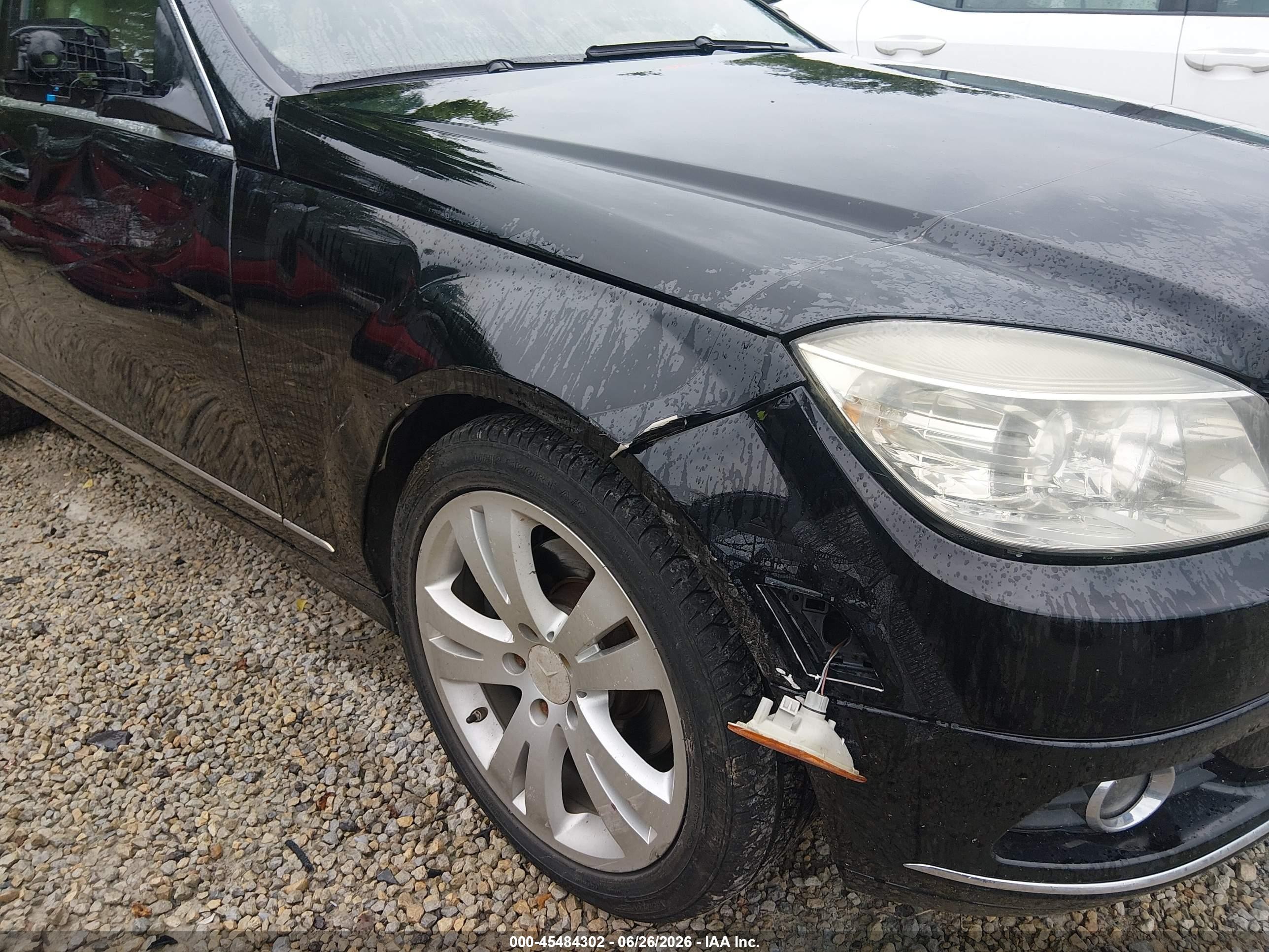 2008 Mercedes-benz C 300 Luxury 4matic/sport 4matic Черный vin: WDDGF81X38F191516