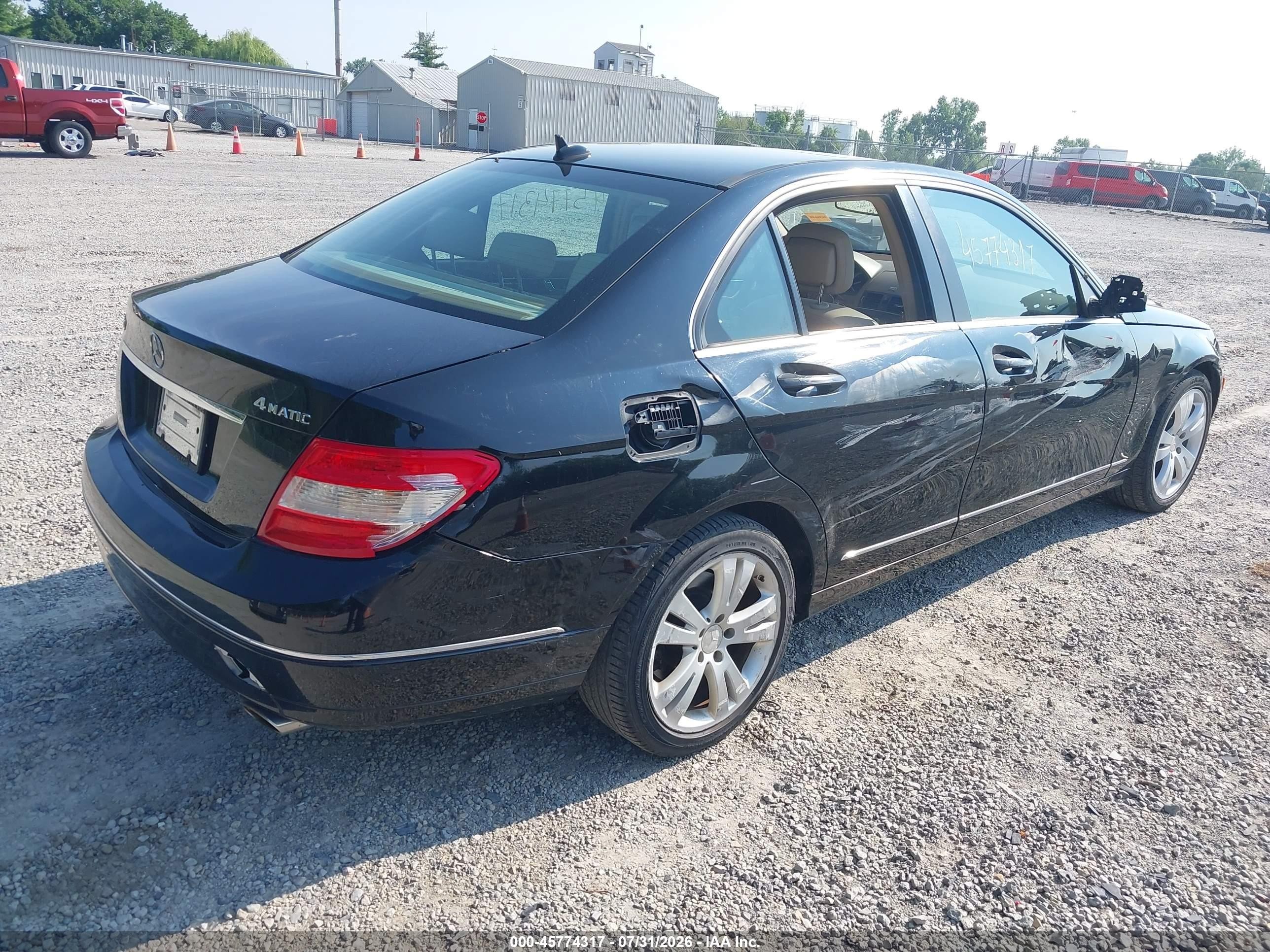 2008 Mercedes-benz C 300   Черный vin: WDDGF81X38F191516