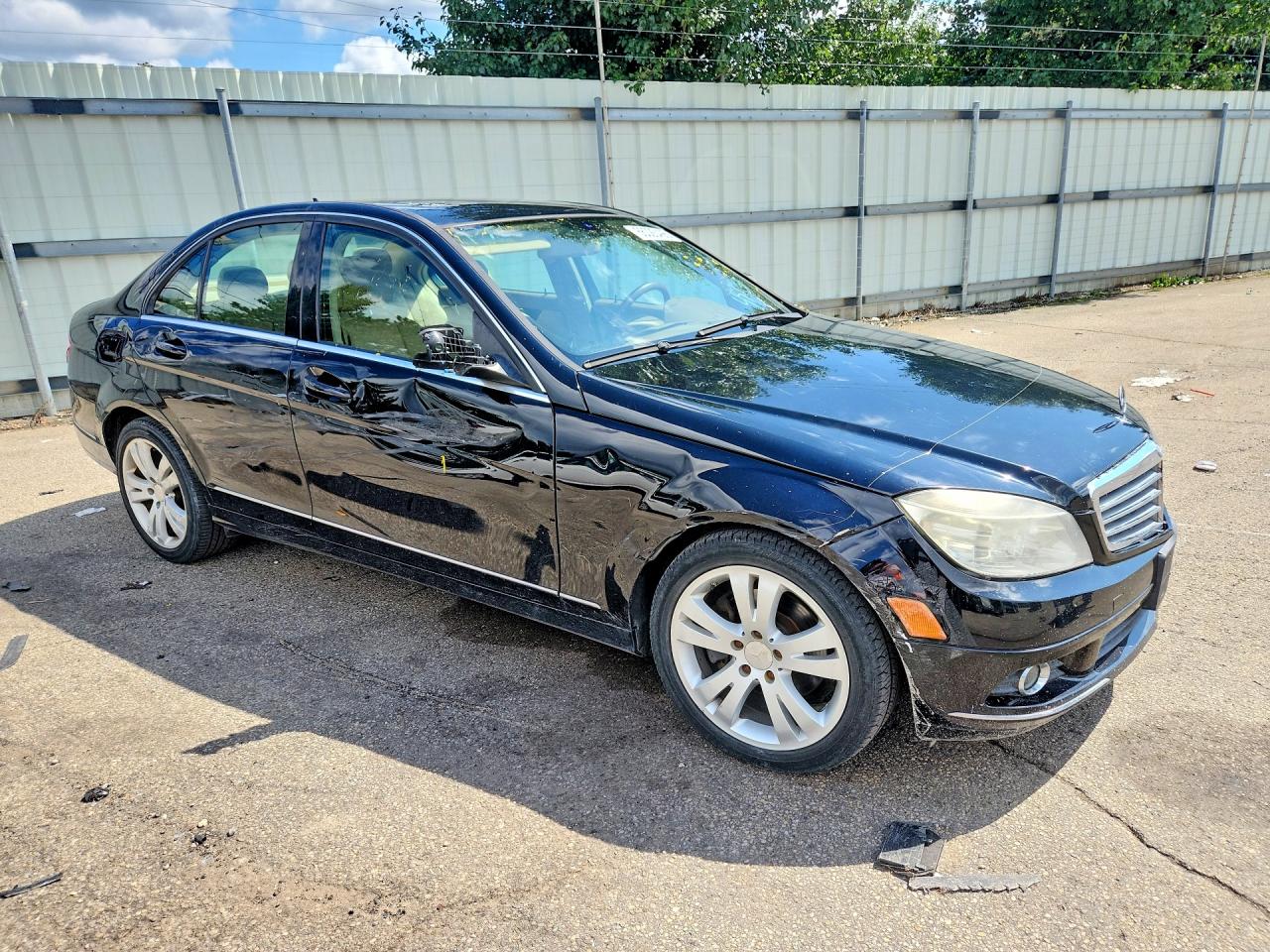 2008 Mercedes-benz C 300 4matic Black vin: WDDGF81X38F191516