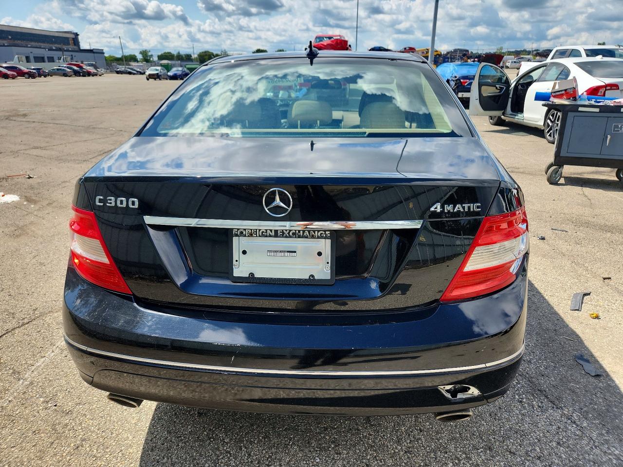 2008 Mercedes-benz C 300 4matic Black vin: WDDGF81X38F191516