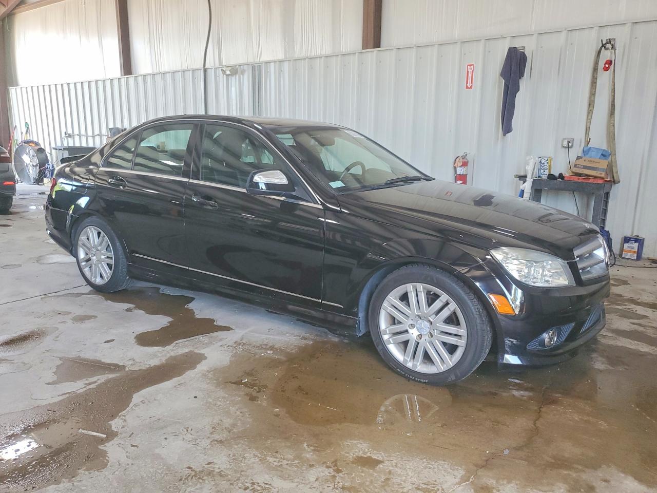 2009 Mercedes-benz C 300 4matic Black vin: WDDGF81X39F202094