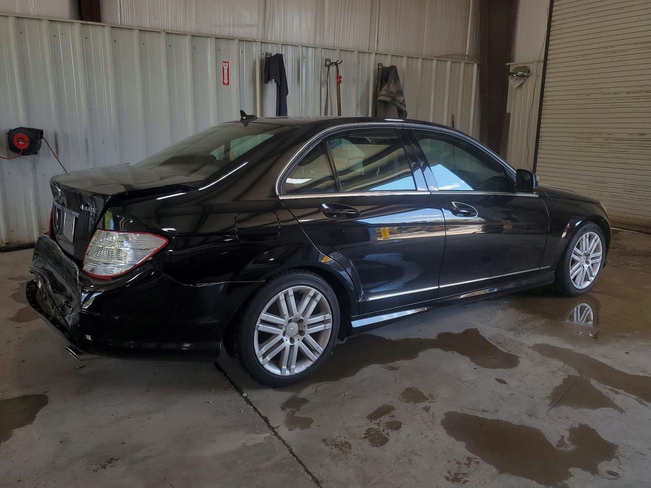 2009 Mercedes-benz C 300 4matic Black vin: WDDGF81X39F202094