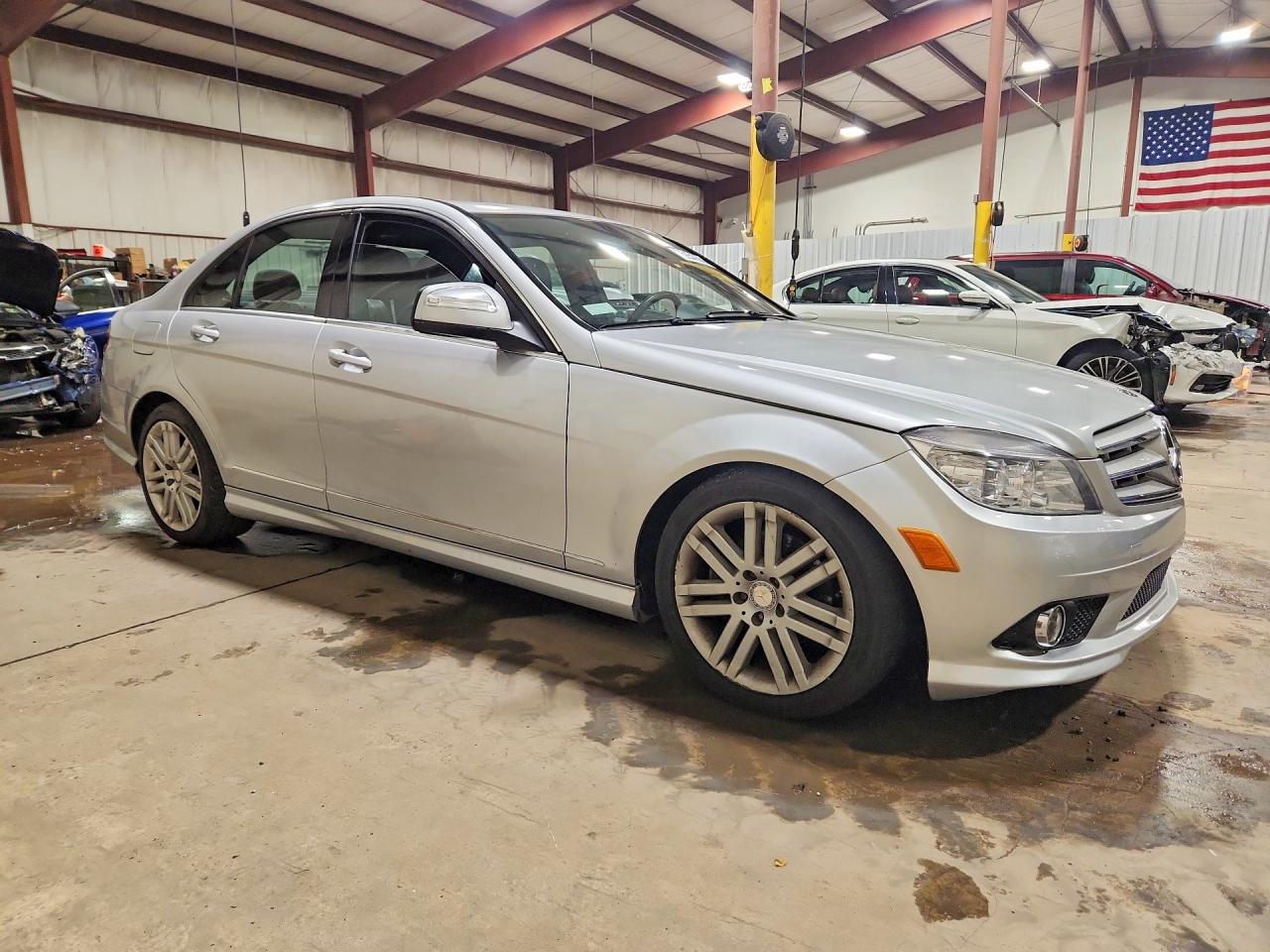 2009 Mercedes-benz C 300 4matic Silver vin: WDDGF81X39R049280
