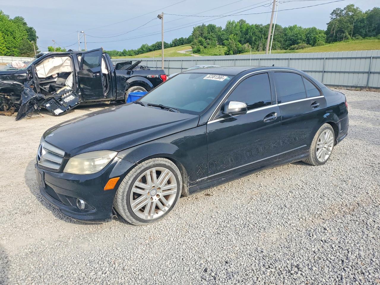 2009 Mercedes-benz C 300 4matic Black vin: WDDGF81X39R051773