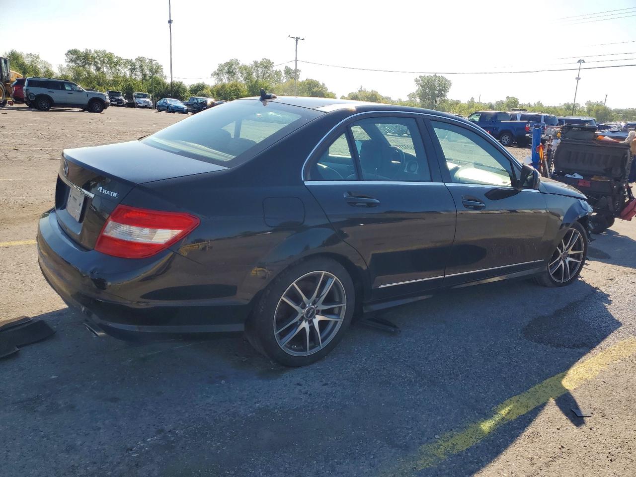 2008 Mercedes-benz C 300 4matic Black vin: WDDGF81X48F078917