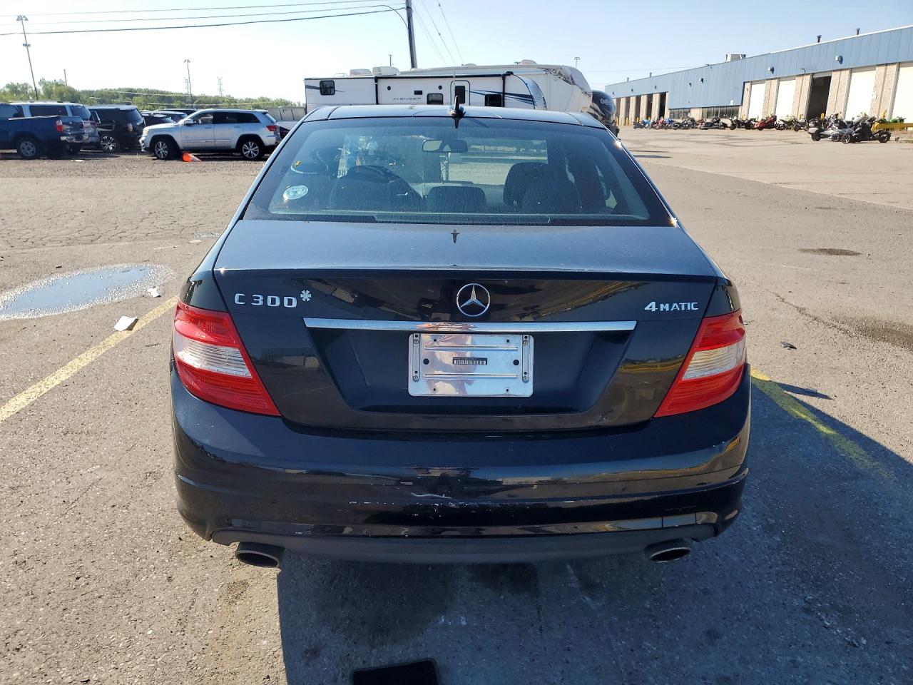2008 Mercedes-benz C 300 4matic Black vin: WDDGF81X48F078917