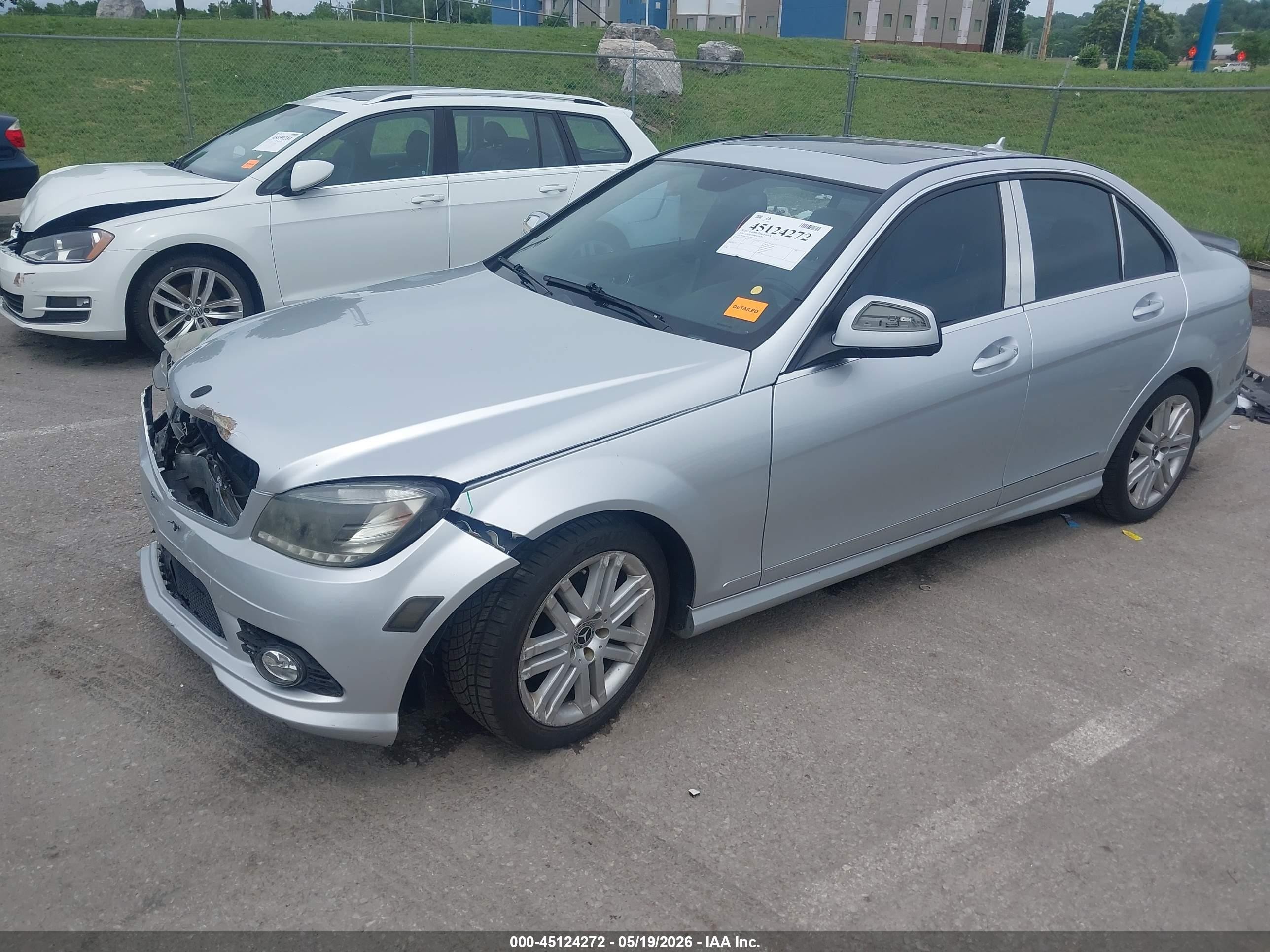 2009 Mercedes-benz C 300 Sport 4matic Silver vin: WDDGF81X49F266810