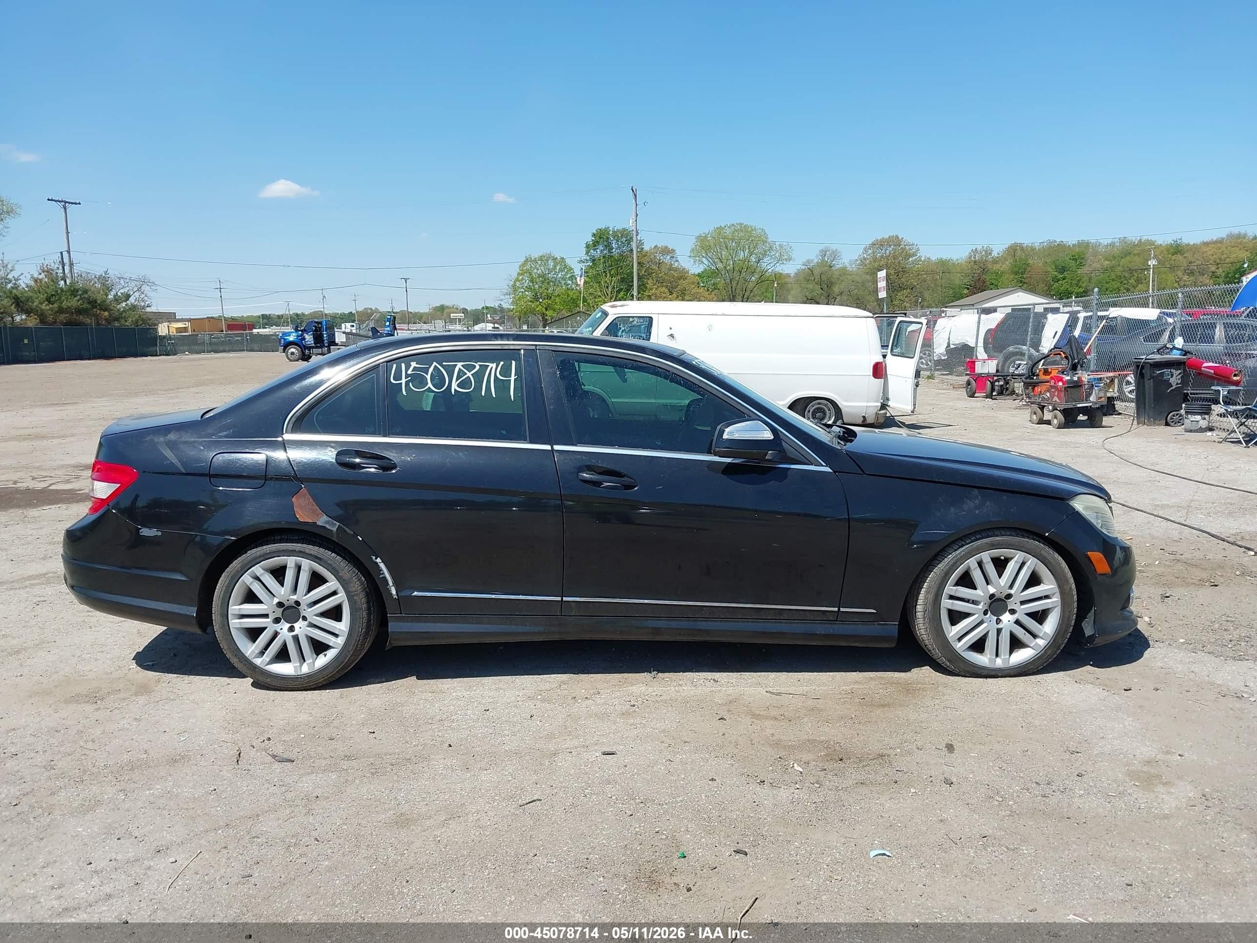 2009 Mercedes-benz C 300 Sport 4matic Black vin: WDDGF81X49F299385