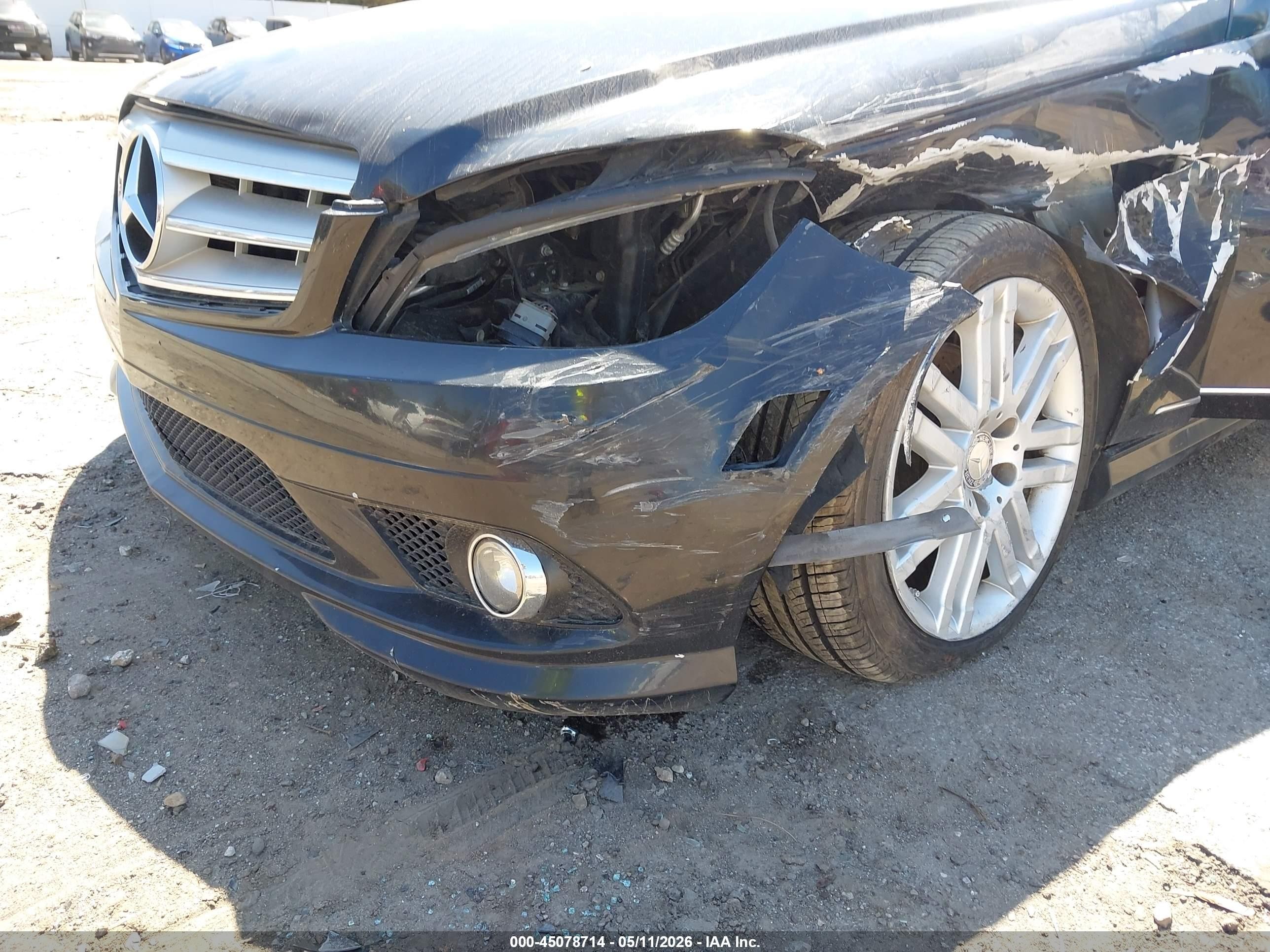 2009 Mercedes-benz C 300 Sport 4matic Black vin: WDDGF81X49F299385