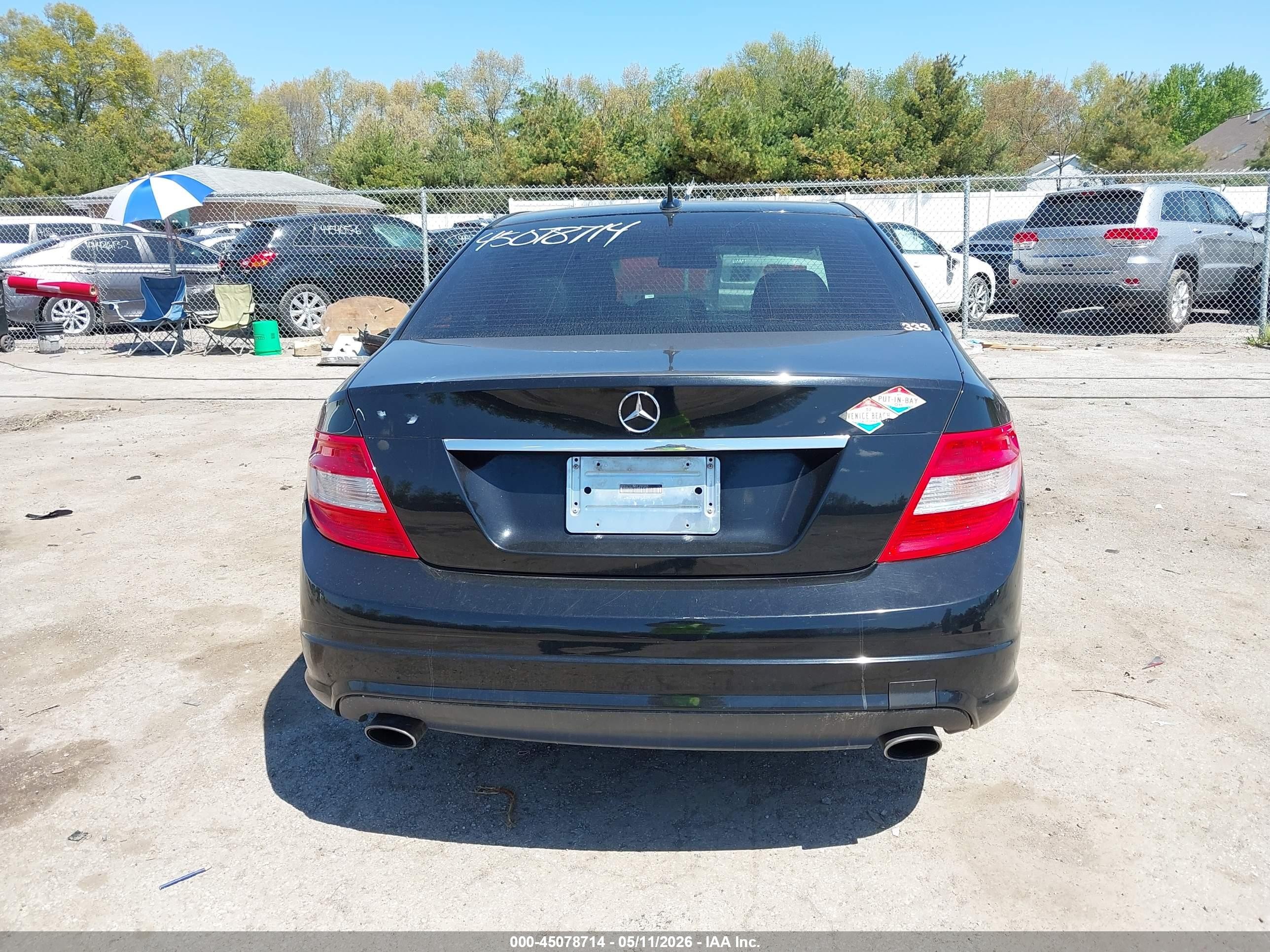 2009 Mercedes-benz C 300 Sport 4matic Black vin: WDDGF81X49F299385