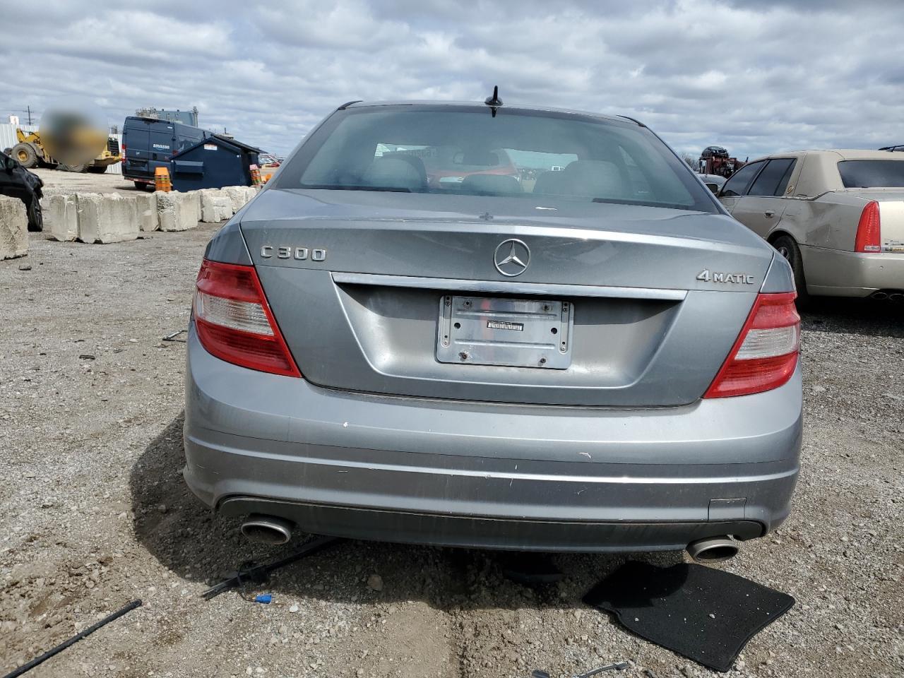 2009 Mercedes-benz C 300 4matic Gray vin: WDDGF81X49R078075