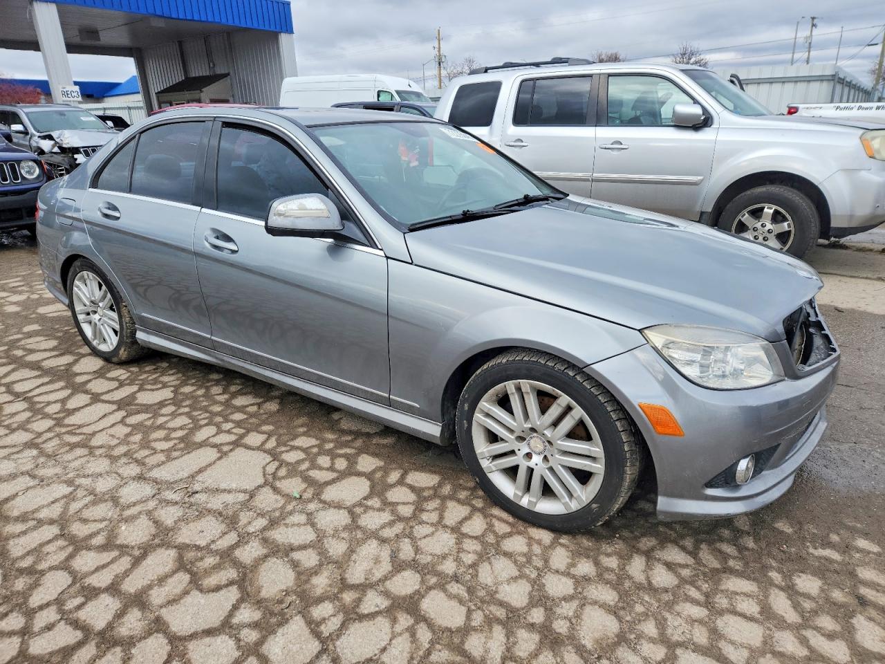 2008 Mercedes-benz C 300 4matic Silver vin: WDDGF81X58F059972