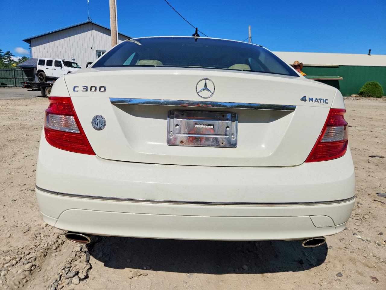 2008 Mercedes-benz C 300 4matic White vin: WDDGF81X58F126294