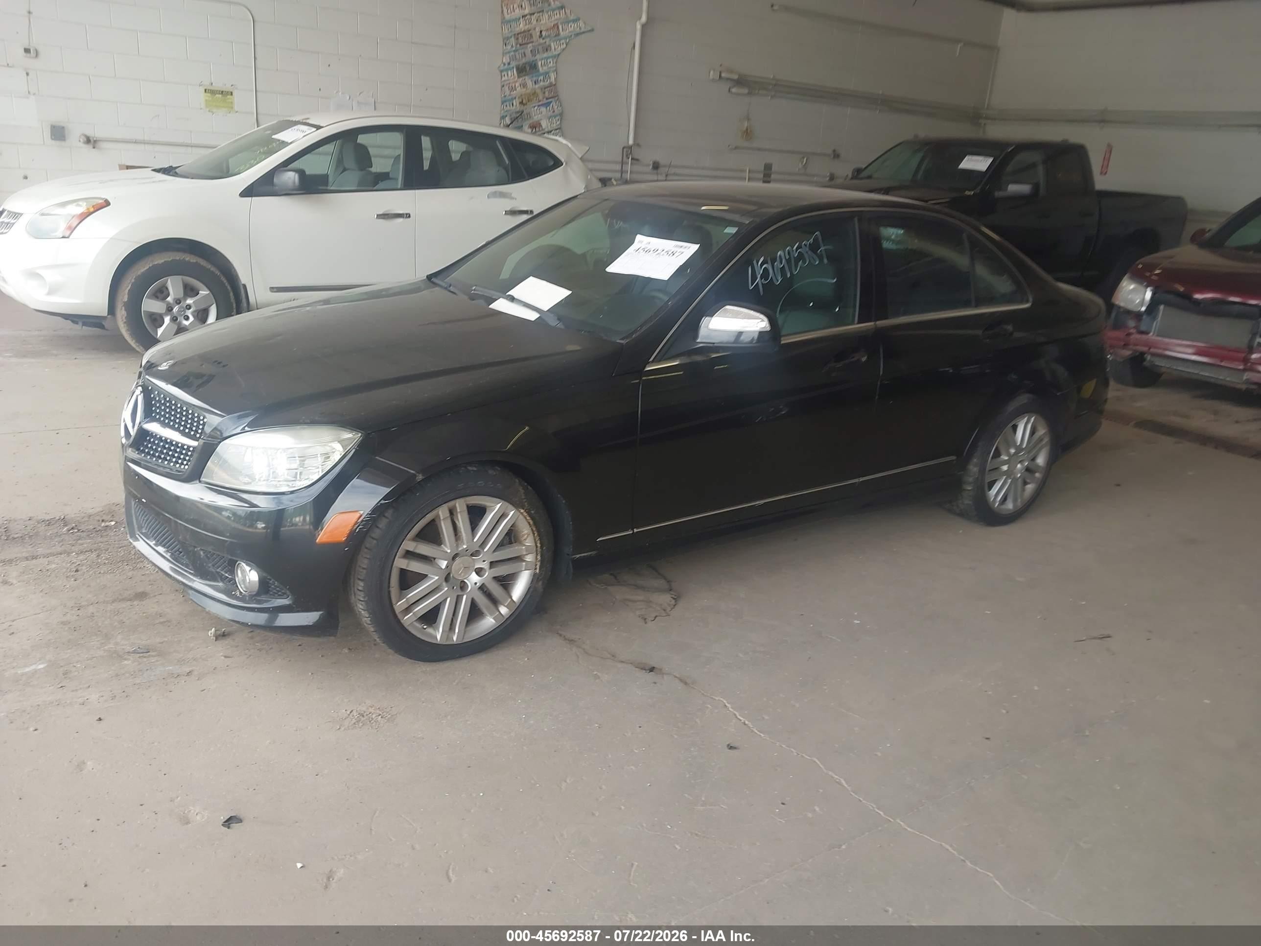 2008 Mercedes-benz C 300 Luxury 4matic/sport 4matic Black vin: WDDGF81X58F149364