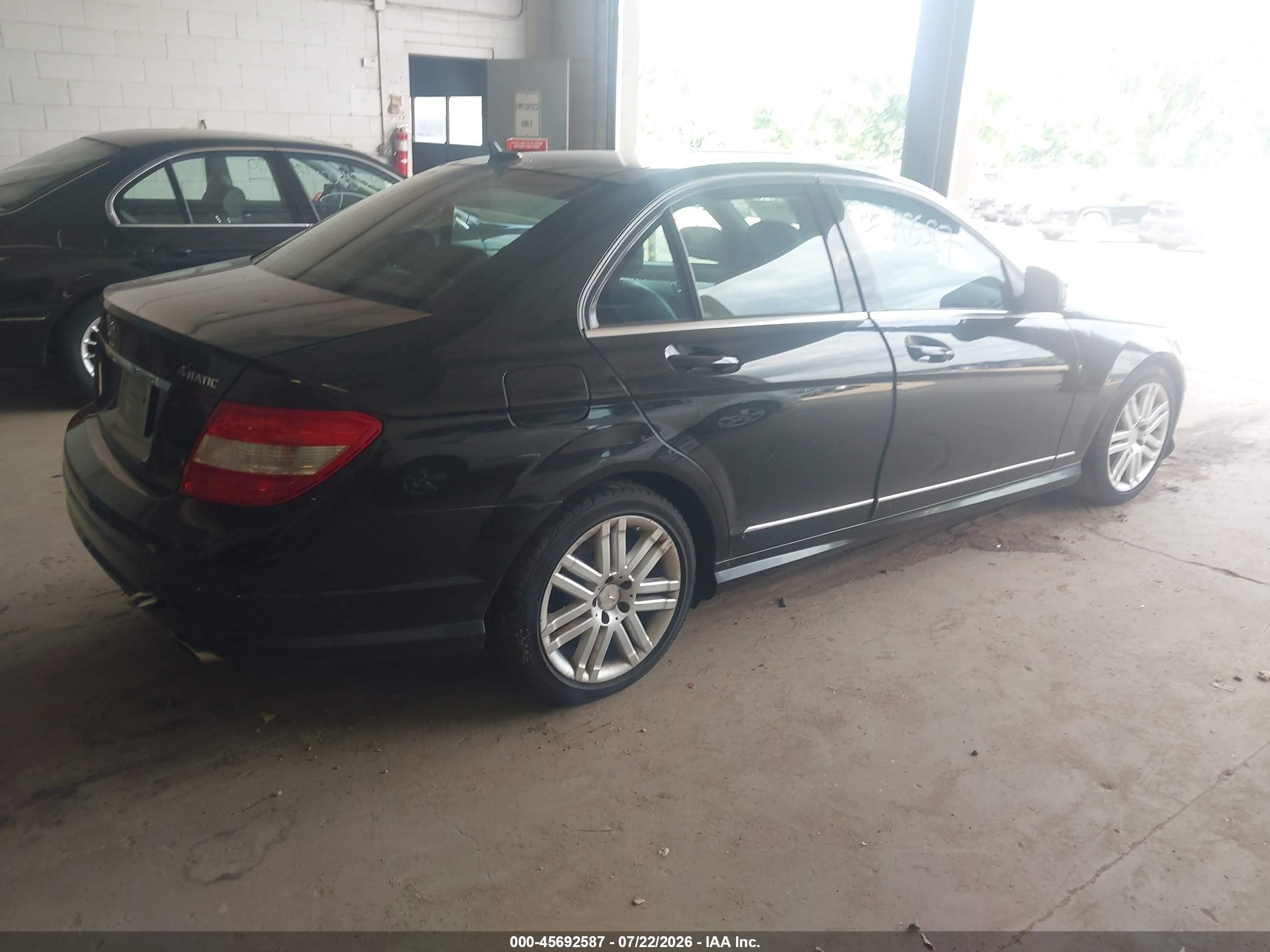 2008 Mercedes-benz C 300 Luxury 4matic/sport 4matic Black vin: WDDGF81X58F149364