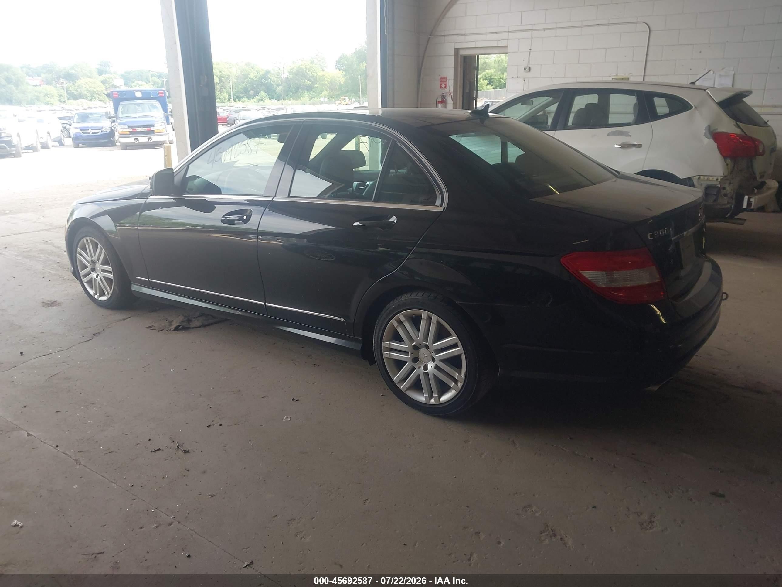 2008 Mercedes-benz C 300 Luxury 4matic/sport 4matic Black vin: WDDGF81X58F149364