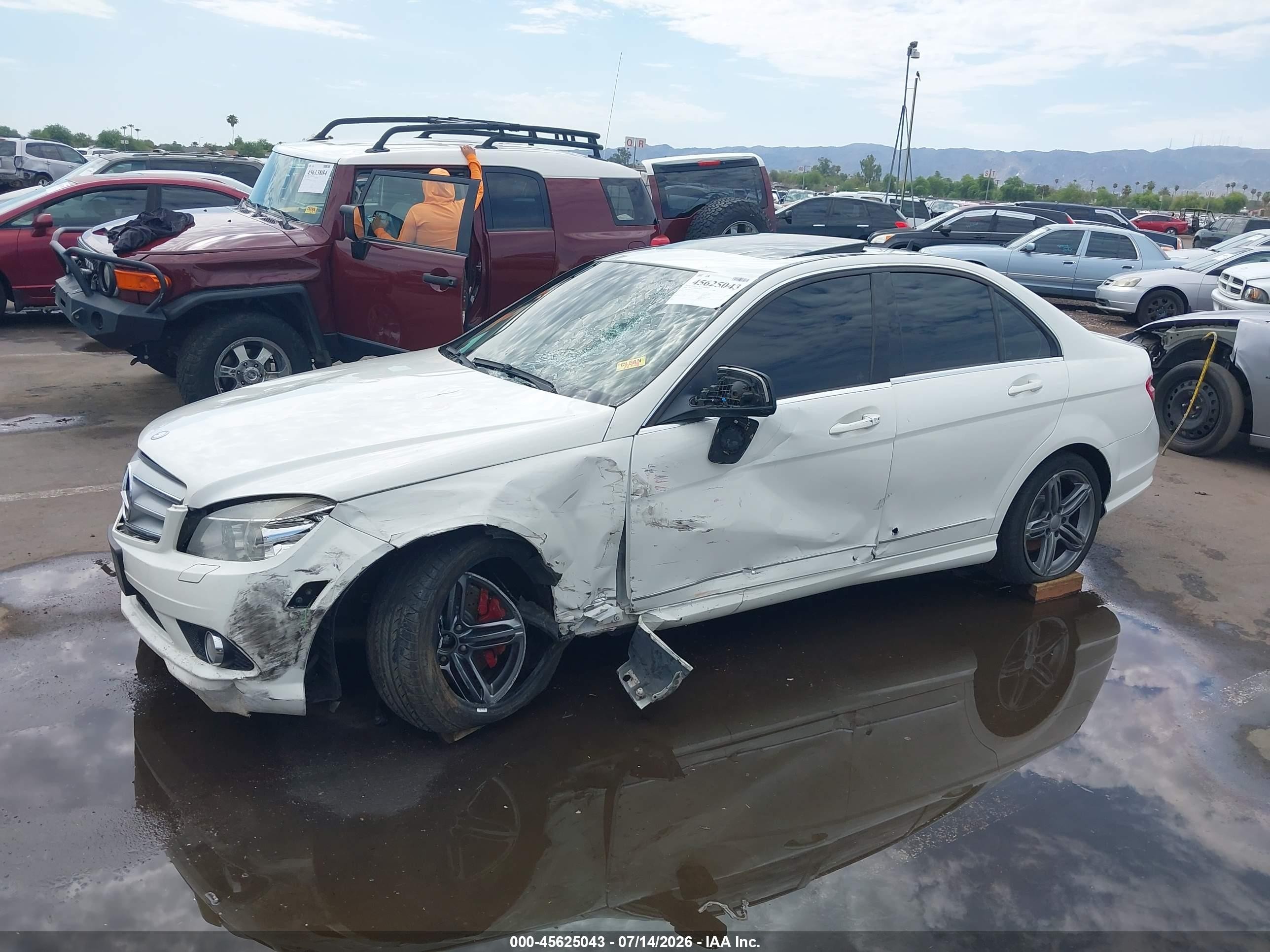 2008 Mercedes-benz C 300 Luxury 4matic/sport 4matic White vin: WDDGF81X58F172241