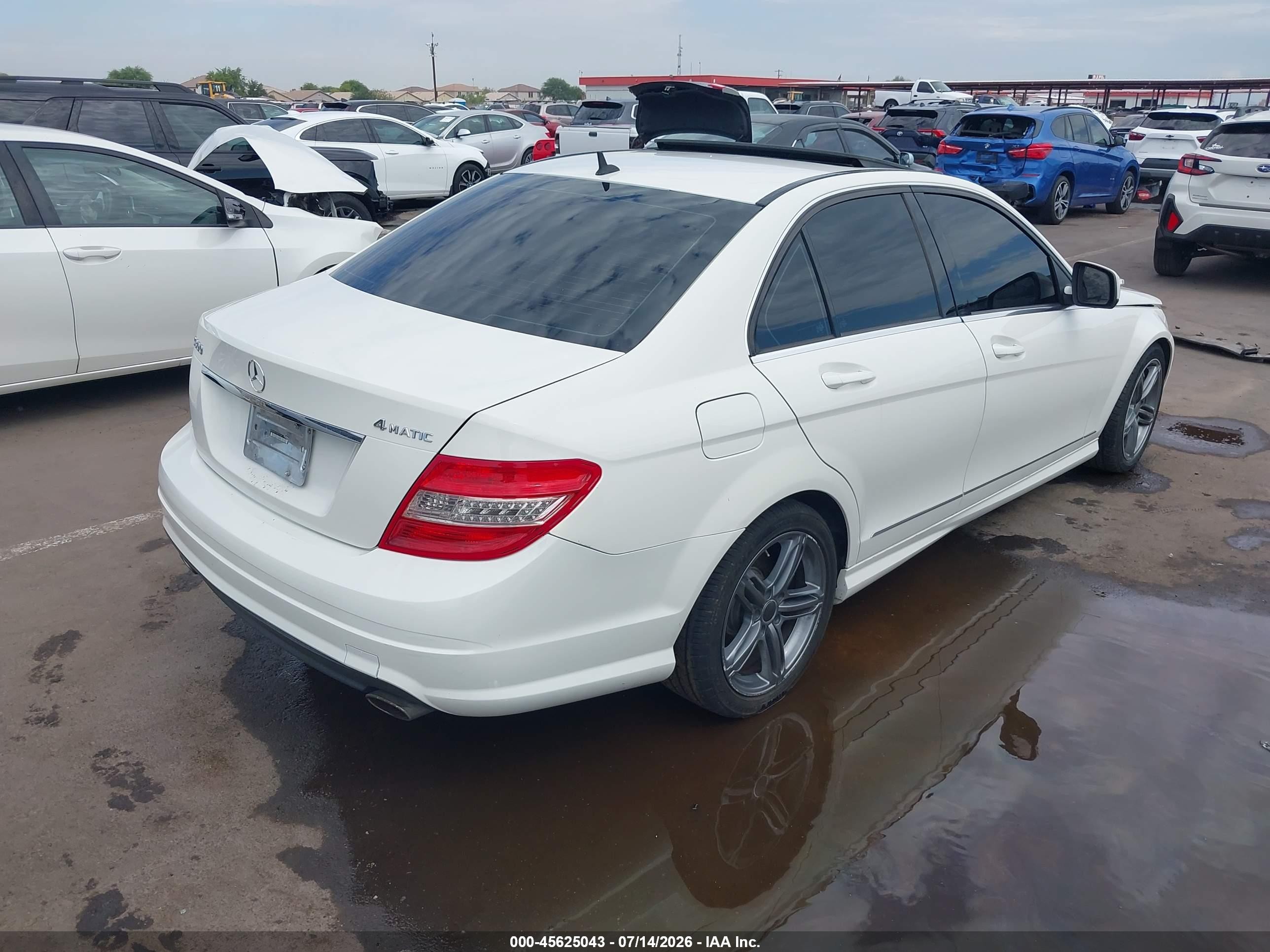 2008 Mercedes-benz C 300 Luxury 4matic/sport 4matic White vin: WDDGF81X58F172241