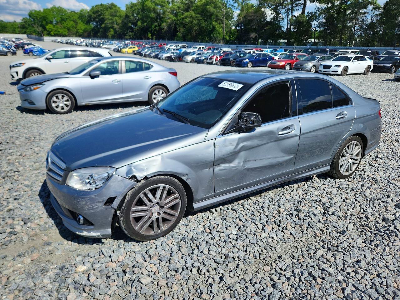 2009 Mercedes-benz C 300 4matic Серебряный vin: WDDGF81X59F232620