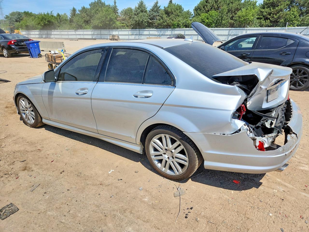 2009 Mercedes-benz C 300 4matic Silver vin: WDDGF81X59F238871