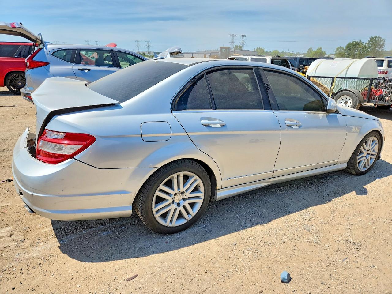 2009 Mercedes-benz C 300 4matic Silver vin: WDDGF81X59F238871