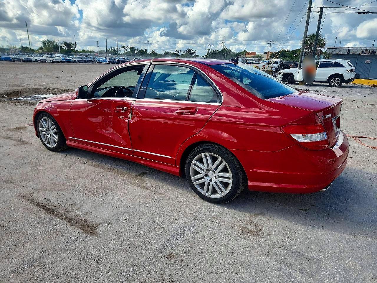 2009 Mercedes-benz C 300 4matic Красный vin: WDDGF81X59F248753