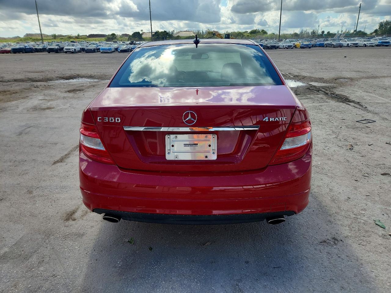 2009 Mercedes-benz C 300 4matic Красный vin: WDDGF81X59F248753