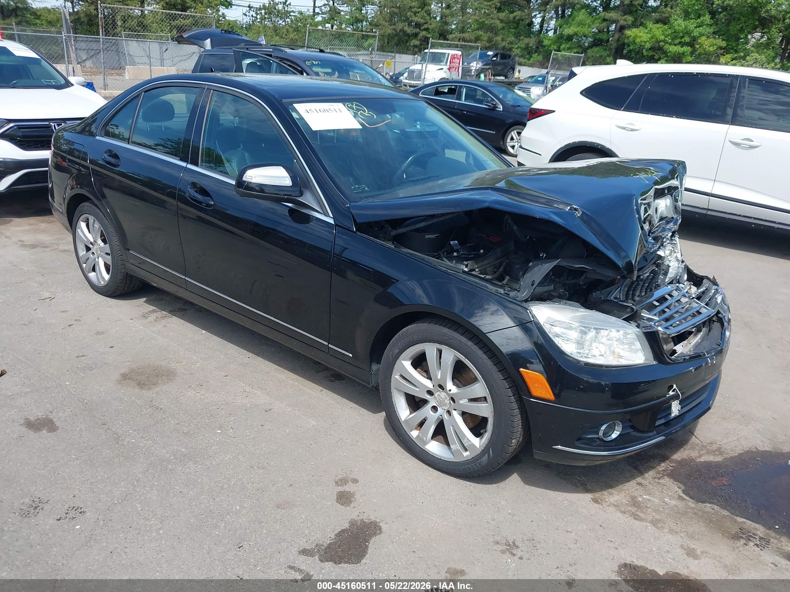 2009 Mercedes-benz C 300 Luxury 4matic/sport 4matic Black vin: WDDGF81X59F252852