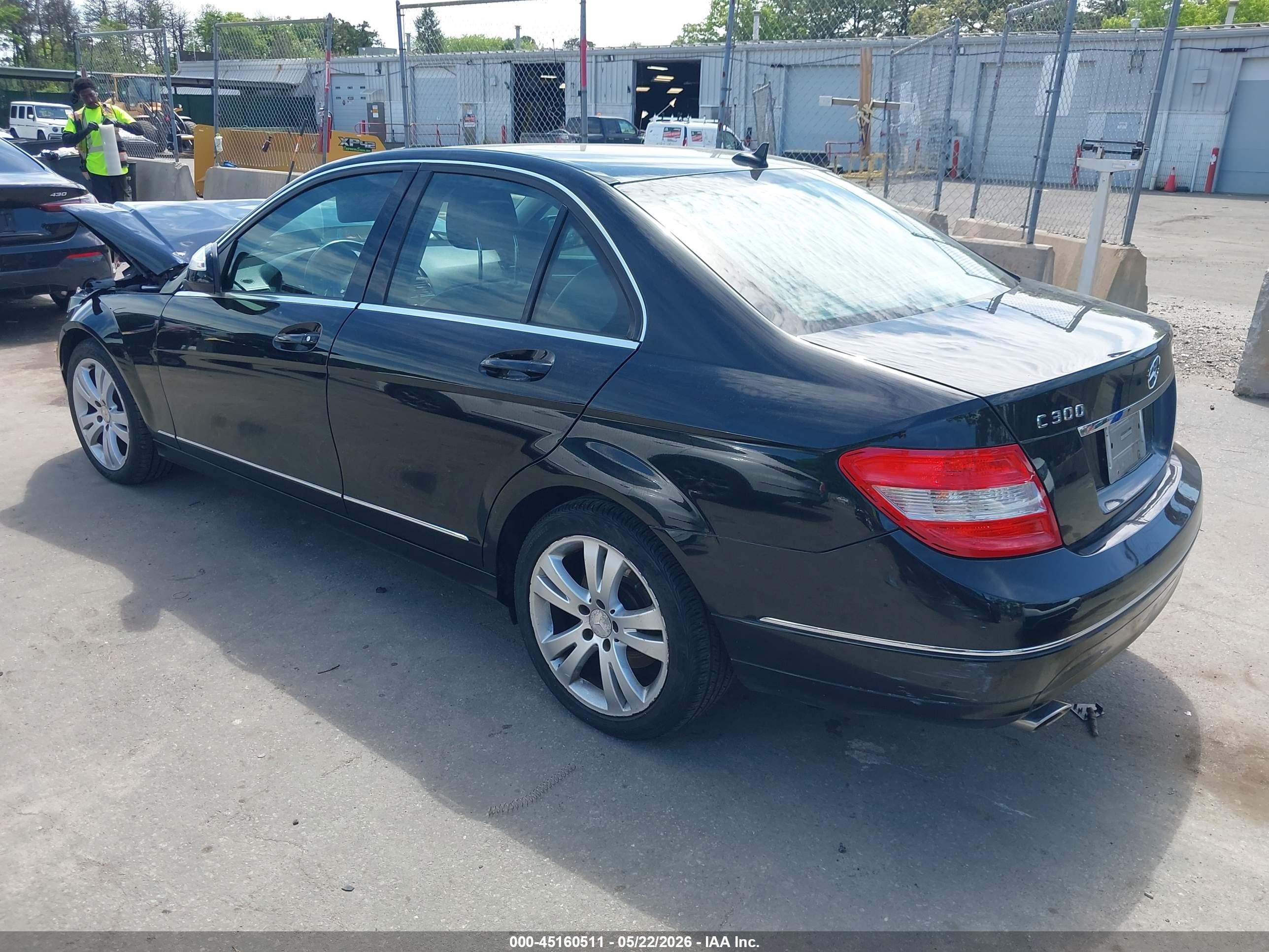 2009 Mercedes-benz C 300 Luxury 4matic/sport 4matic Black vin: WDDGF81X59F252852