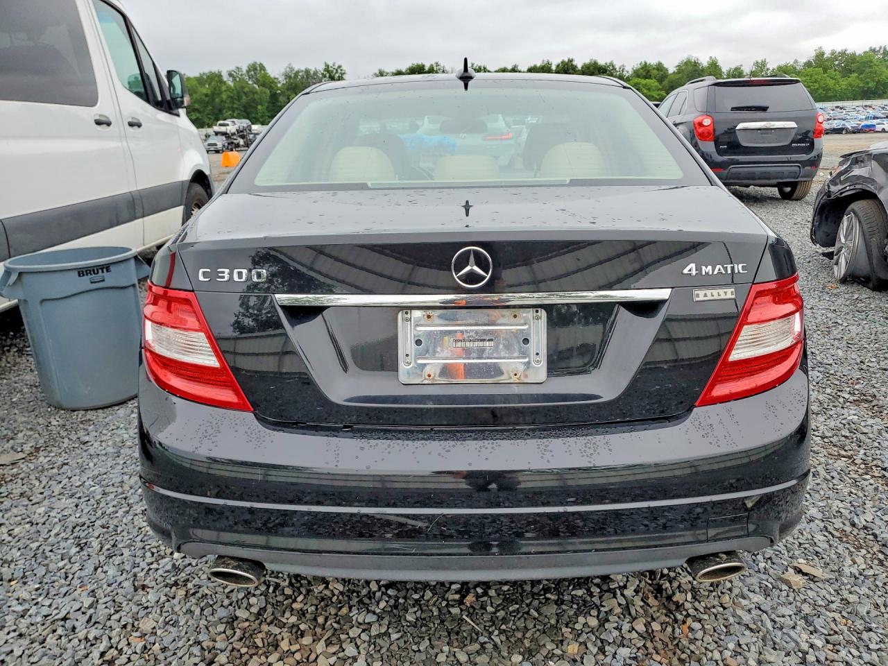 2009 Mercedes-benz C 300 4matic Black vin: WDDGF81X59F279419