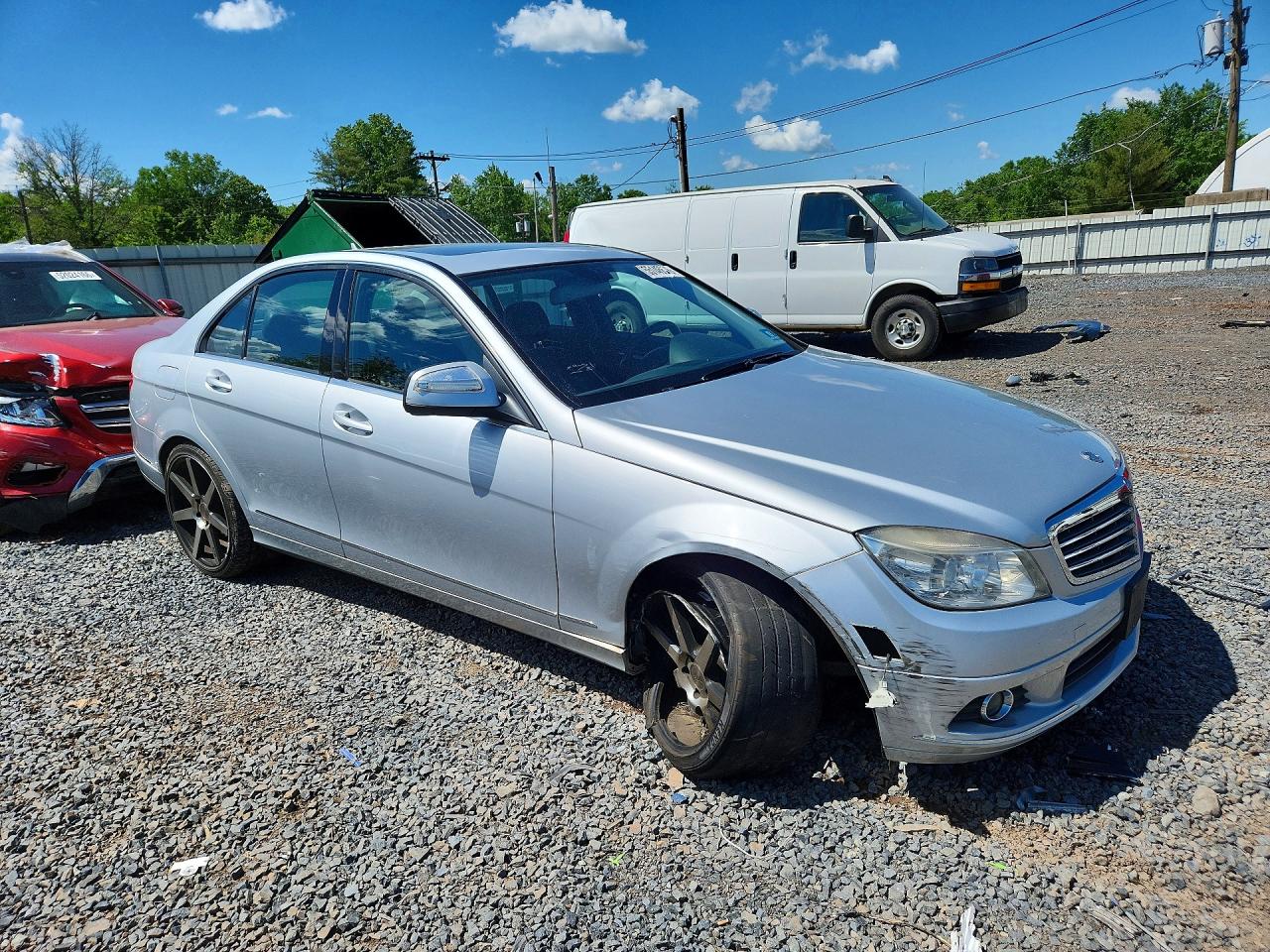 2009 Mercedes-benz C 300 4matic Silver vin: WDDGF81X59R065819
