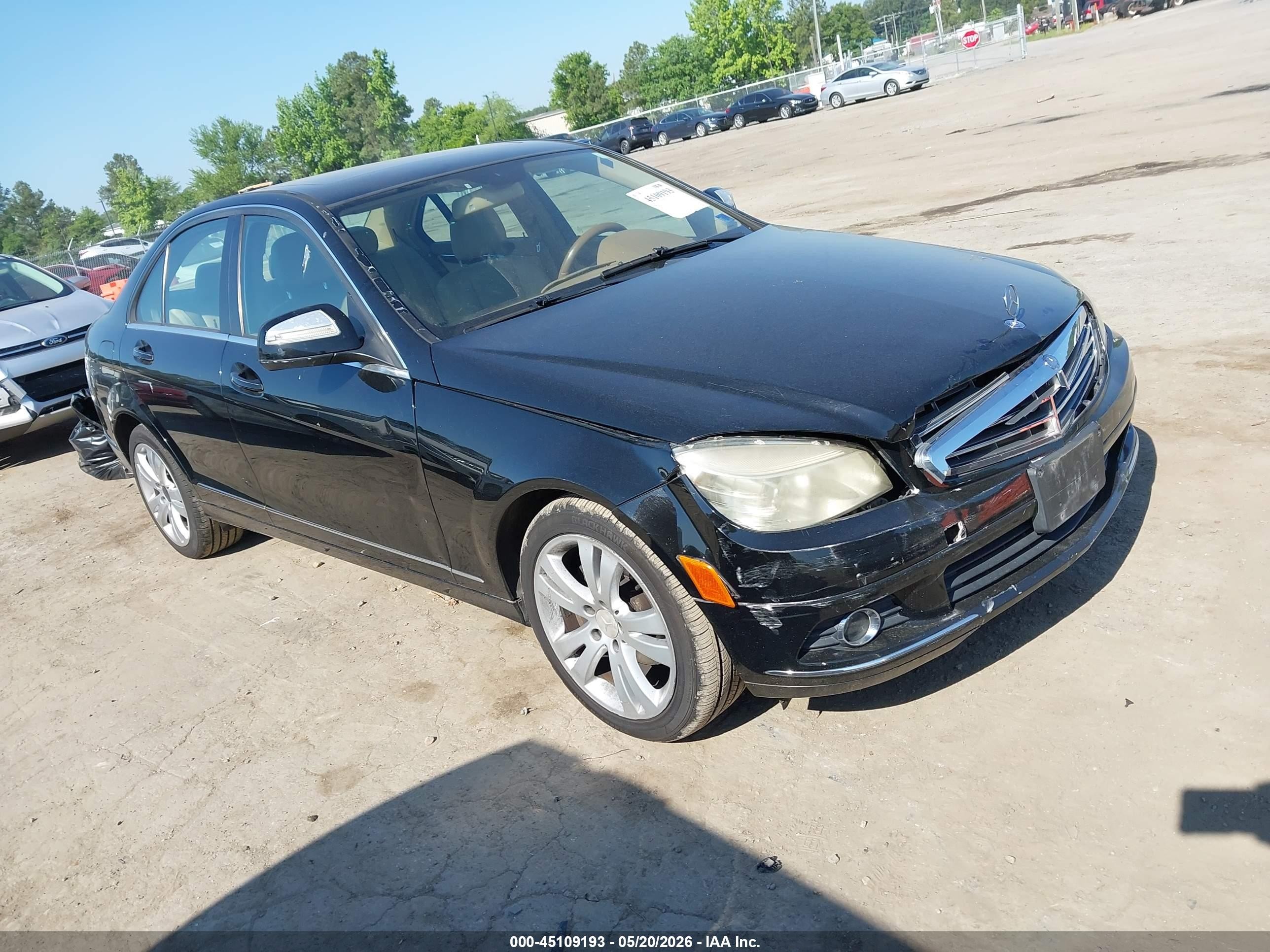 2008 Mercedes-benz C 300 Luxury 4matic/sport 4matic Black vin: WDDGF81X68F082788