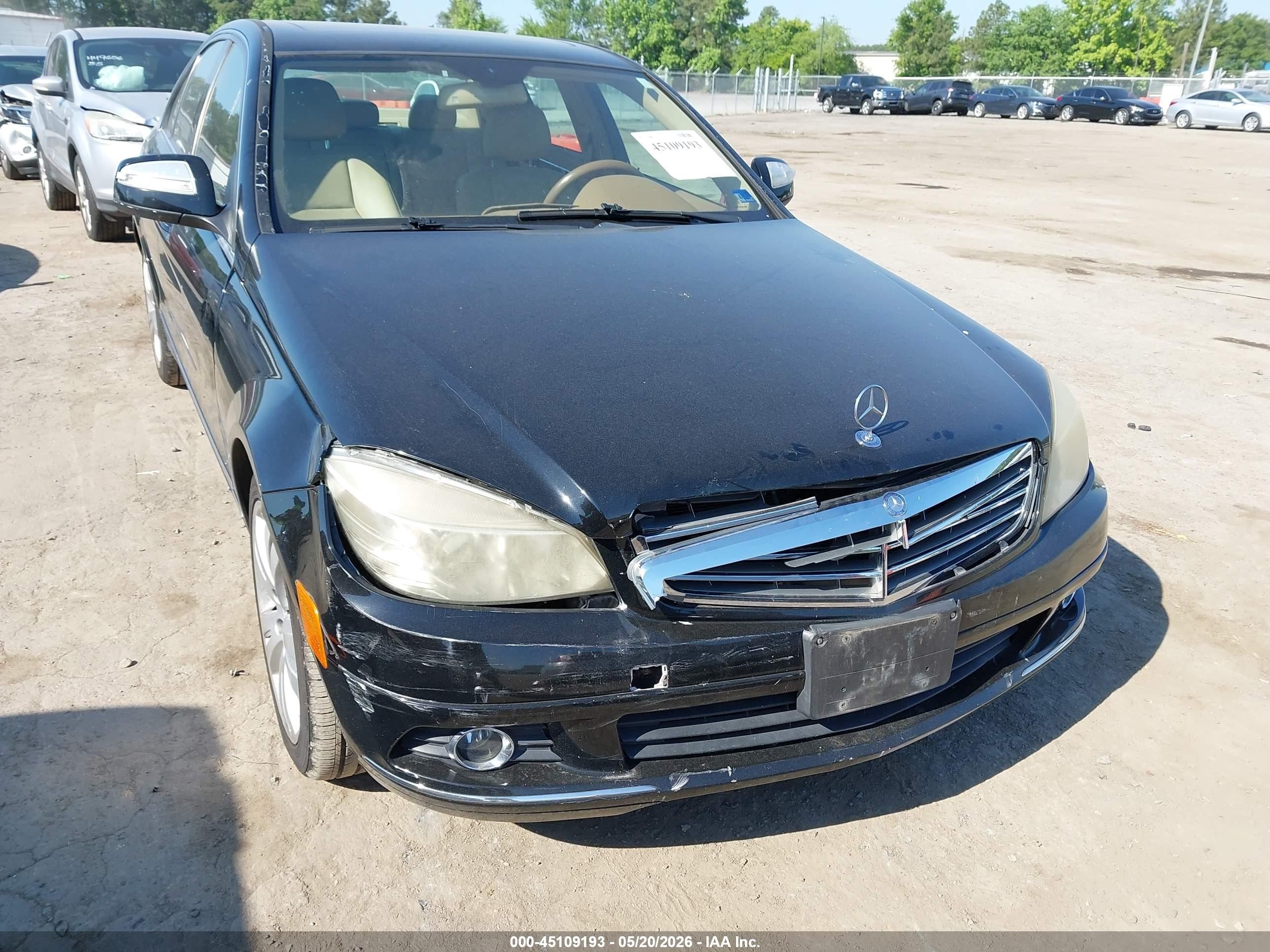 2008 Mercedes-benz C 300 Luxury 4matic/sport 4matic Black vin: WDDGF81X68F082788