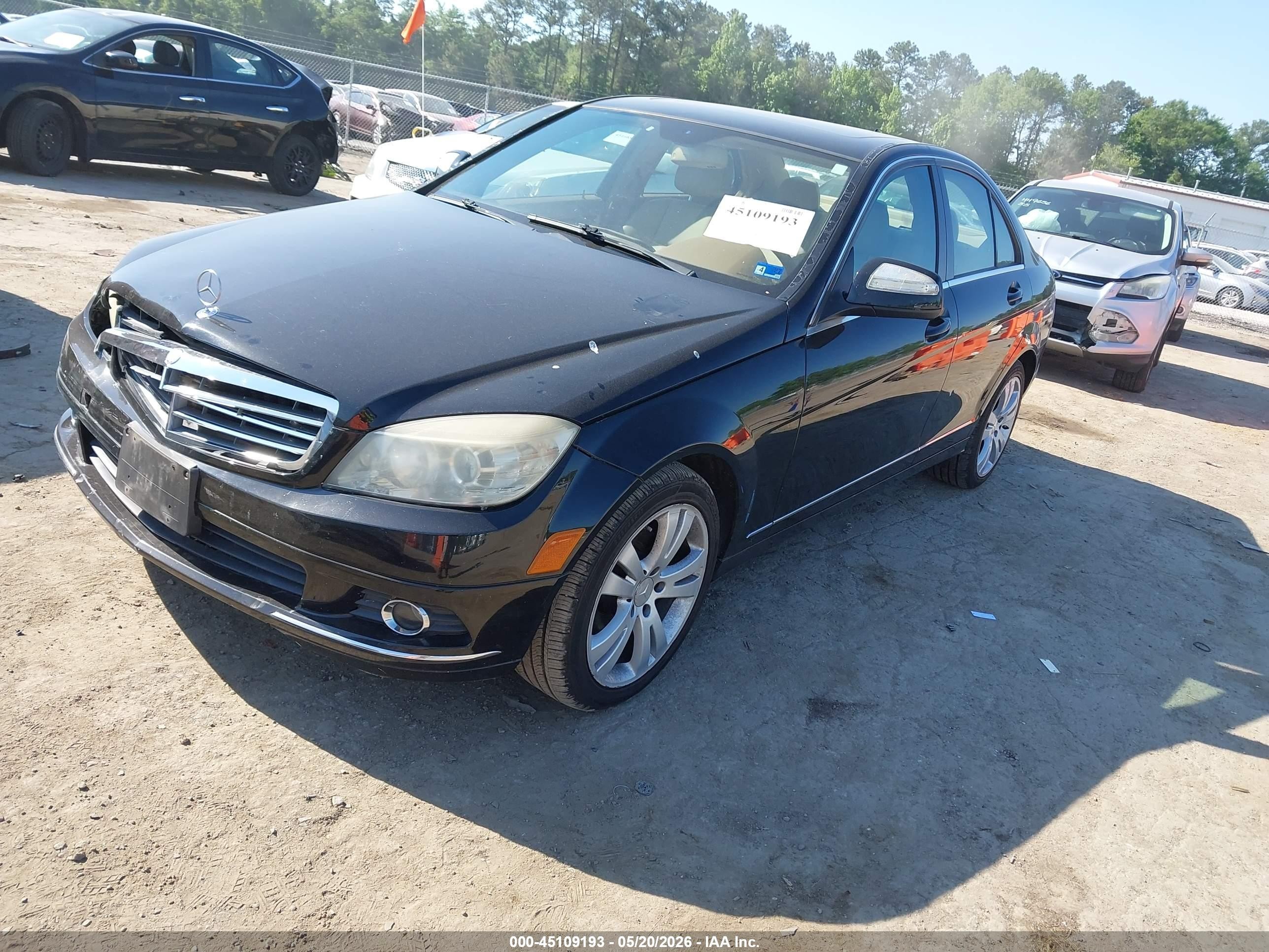 2008 Mercedes-benz C 300 Luxury 4matic/sport 4matic Black vin: WDDGF81X68F082788