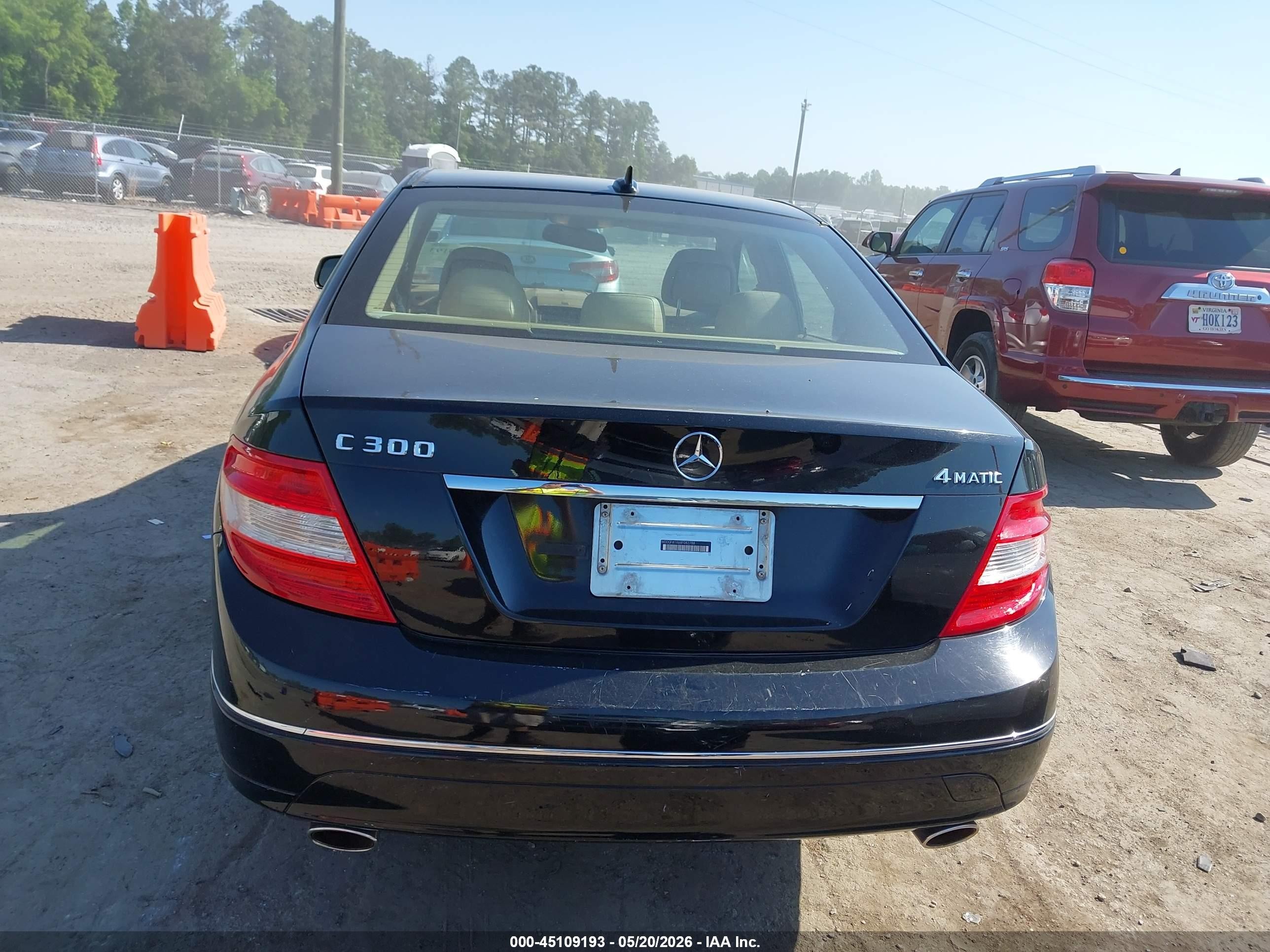 2008 Mercedes-benz C 300 Luxury 4matic/sport 4matic Black vin: WDDGF81X68F082788